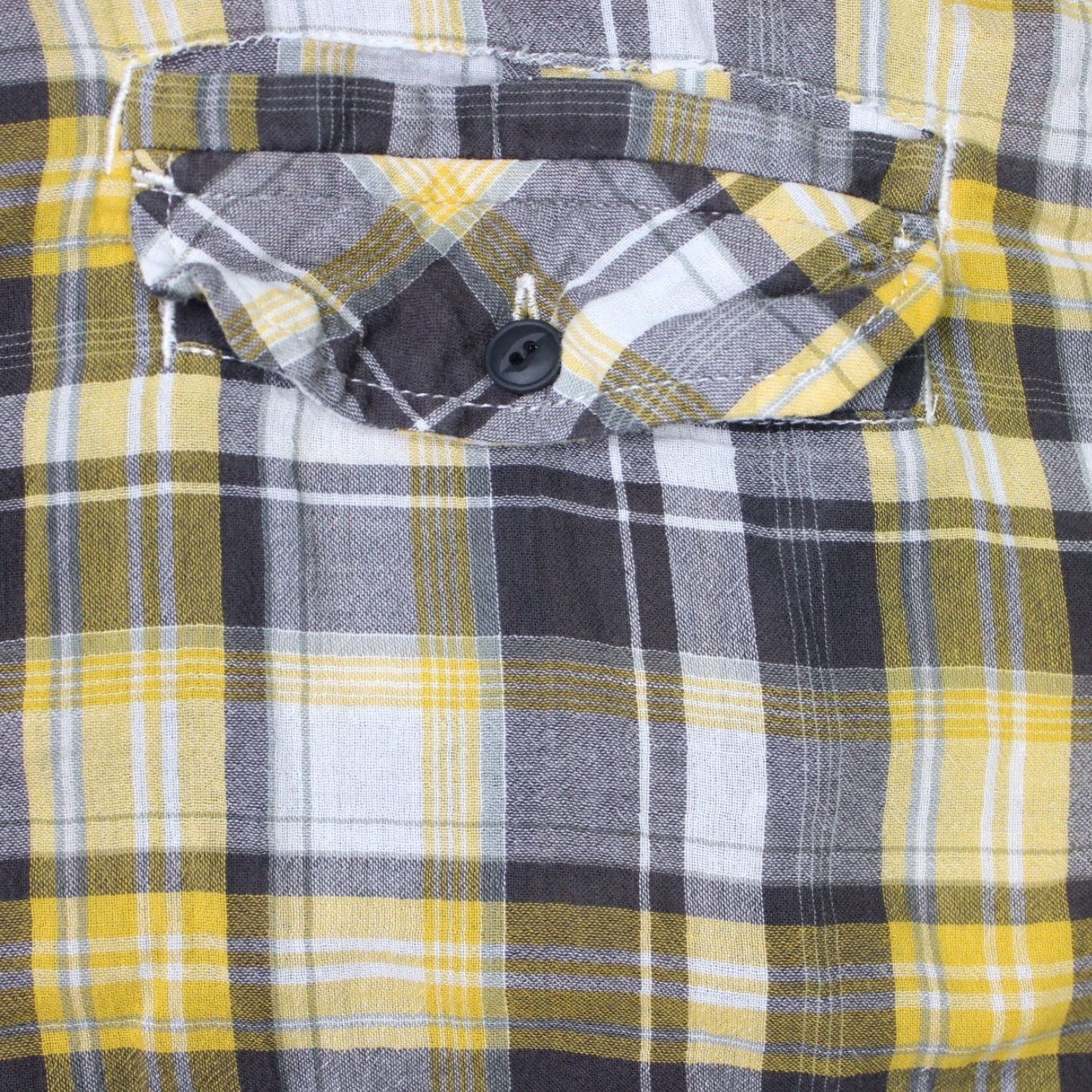 The North Face The North Face Shirt Mens XL Yellow/Gray Plaid 100% Cotton Short Sleeve Button Size US XL / EU 56 / 4 - 5 Thumbnail
