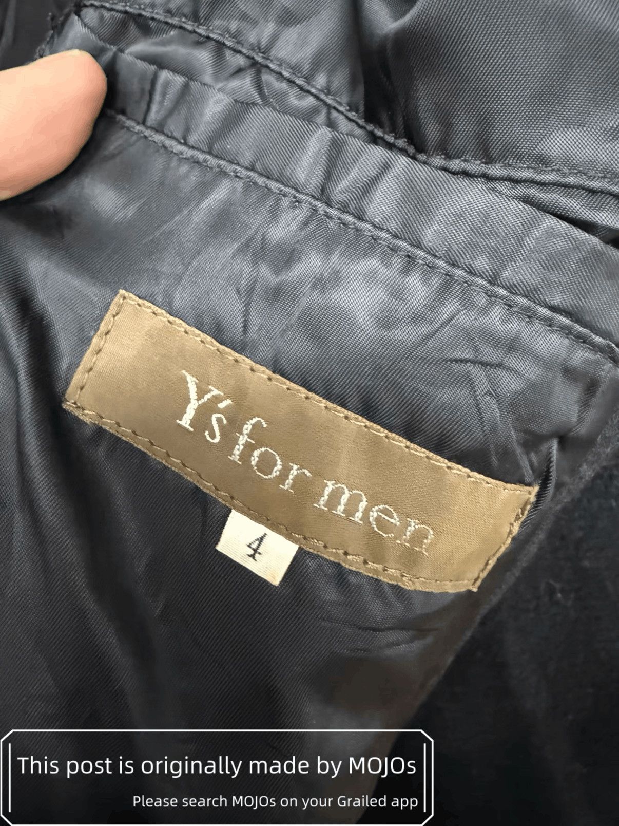 Yohji Yamamoto Sz 4 Yohji Yamamoto Y'S Wool Simple Jacket mojos681 Size US XL / EU 56 / 4 - 5 Thumbnail