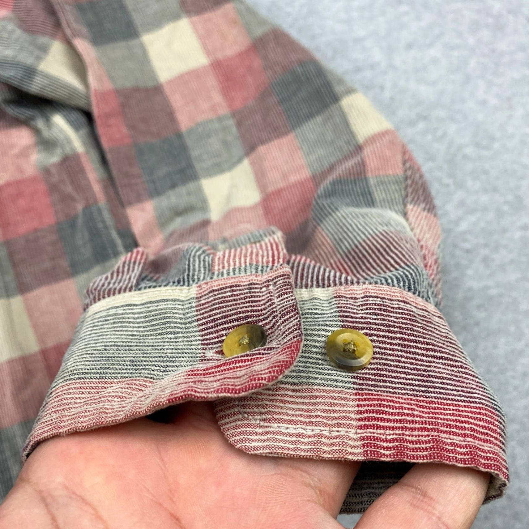 The Territory Ahead Territory Ahead Button-Up Shirt Mens L Multicolor Plaid Heavyweight Cotton Blend Pocketed Collared Long Sleeve Casual Modern Size US L / EU 52-54 / 3 - 6 Thumbnail