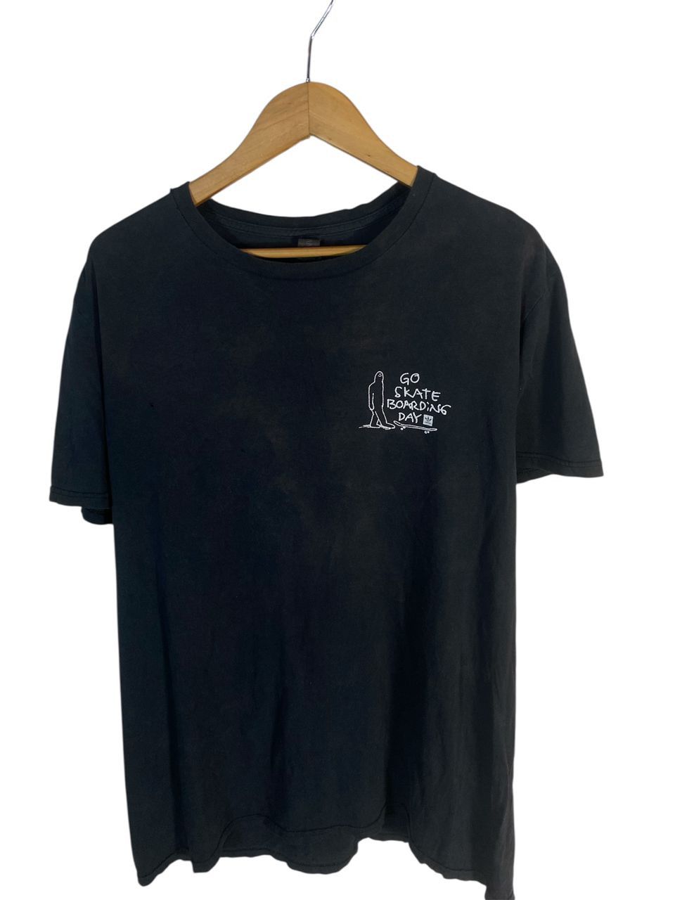 Anvil “Go skate boarding day” distressed tshirt by anvil Size US M / EU 48-50 / 2 - 2 Thumbnail