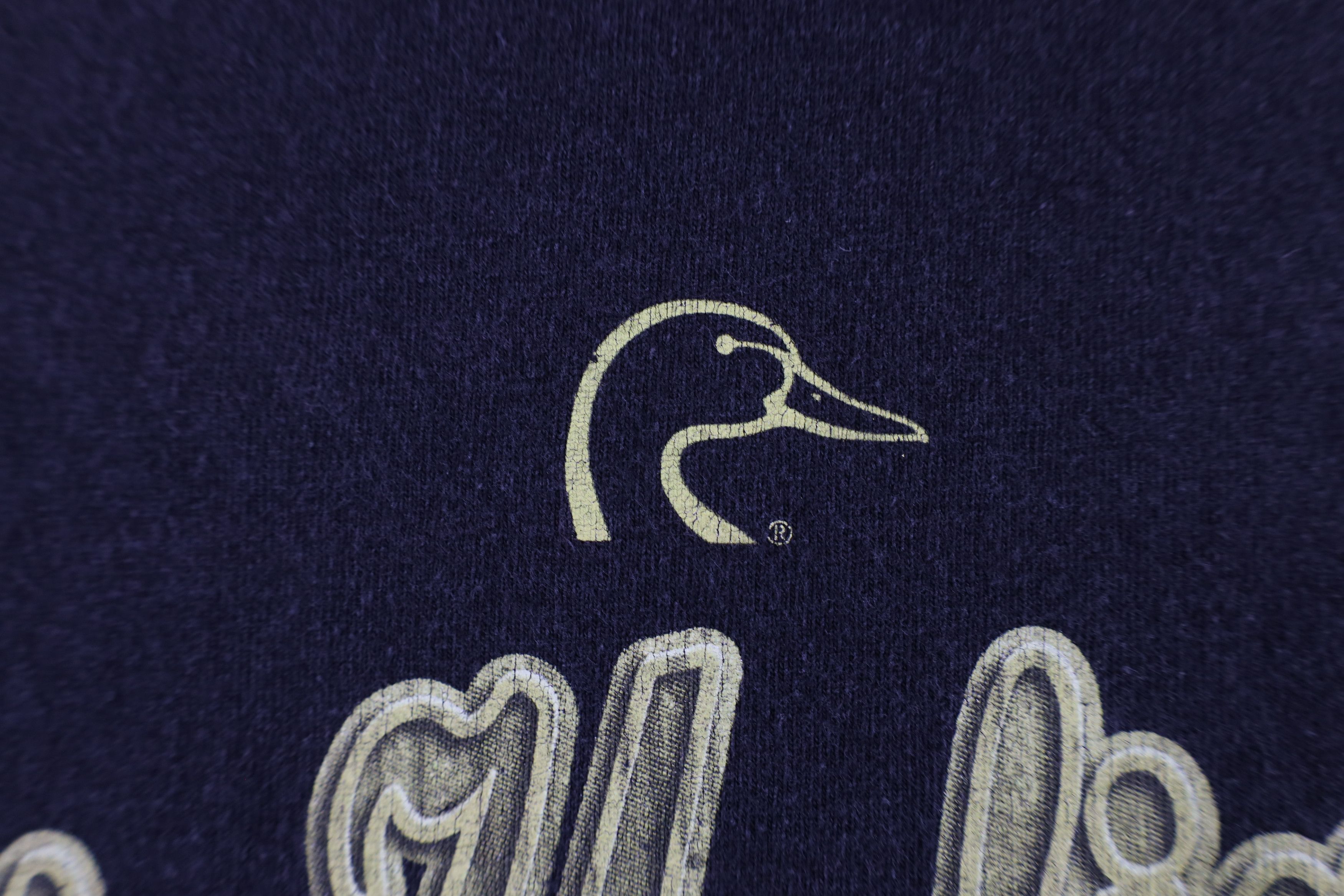 Vintage Vintage 90s Ducks Unlimited Spell Out Script T-Shirt Black Size US XXL / EU 58 / 5 - 10 Thumbnail