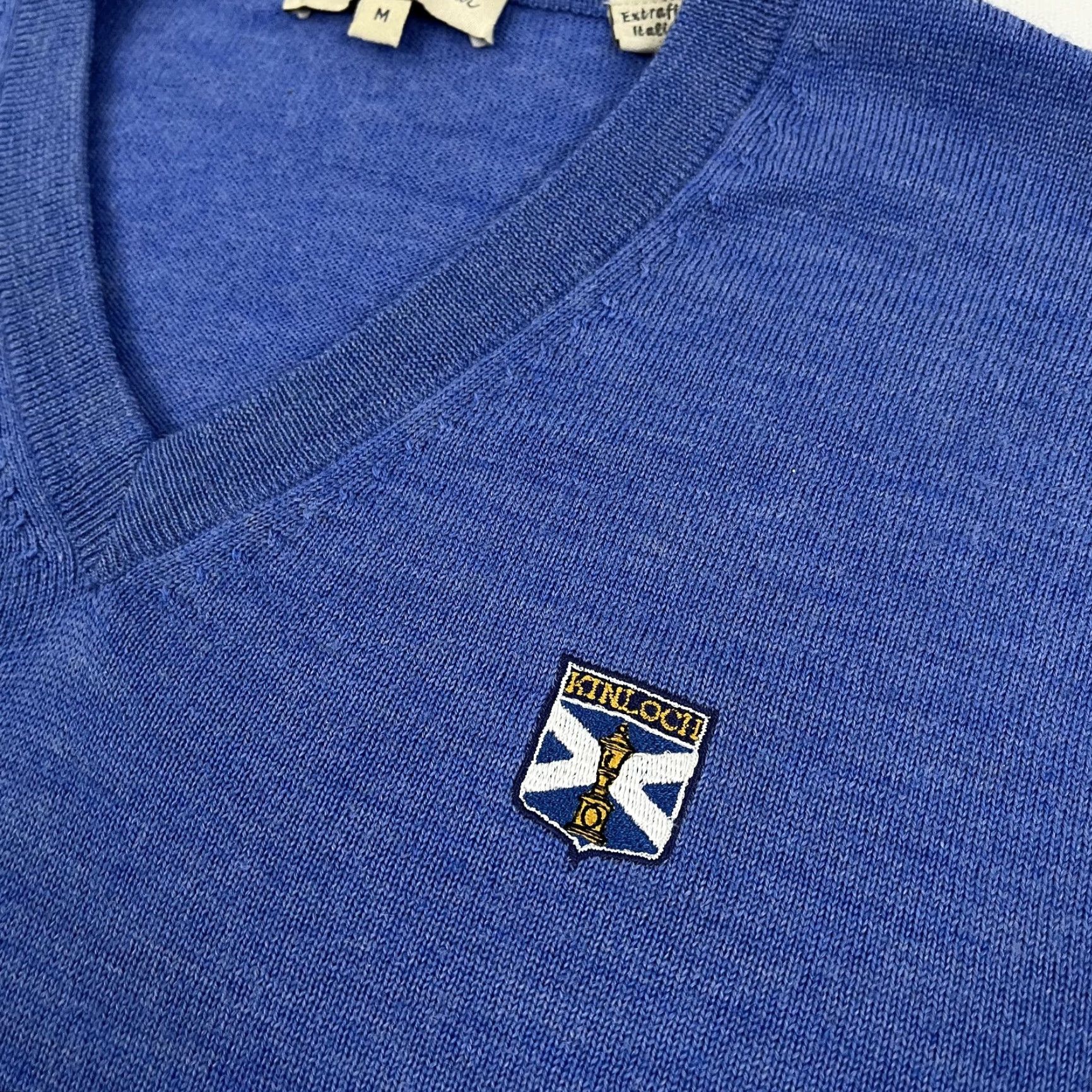 Peter Millar Peter Millar Merino Wool Sweater Men Medium Blue Kinloch Golf Club Preppy Jumper Pullover Knit Embroidered Logo Classic Outdoor Preppy Mens Size US M / EU 48-50 / 2 - 2 Thumbnail