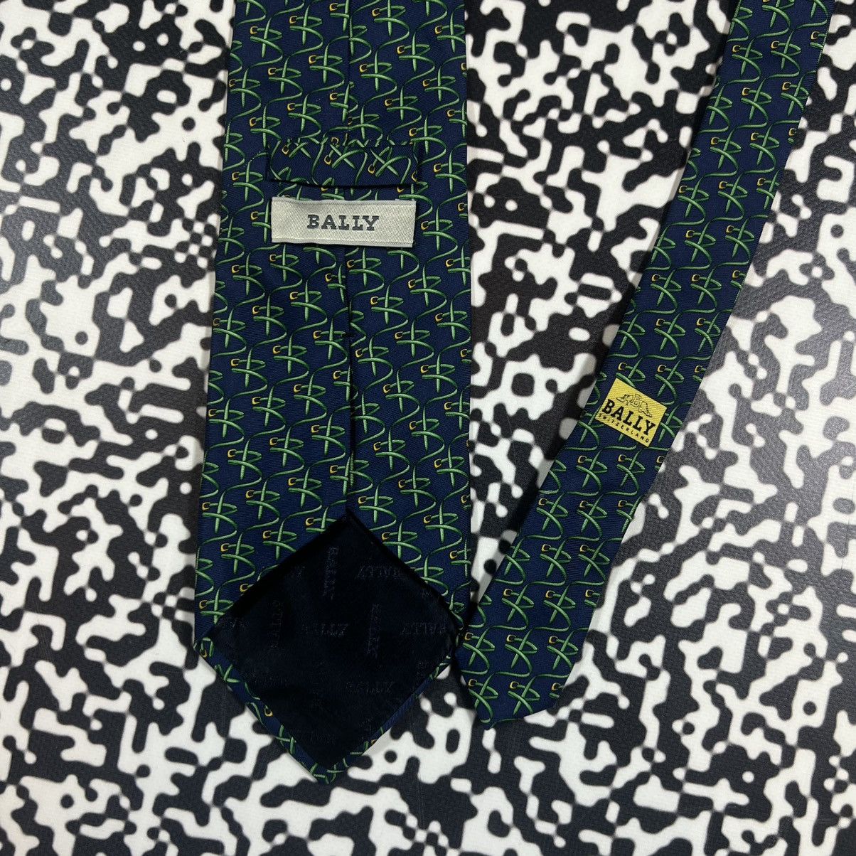 Bally Vintage Y2K Bally Monogram Luxury Casual Tie Size ONE SIZE - 3 Thumbnail