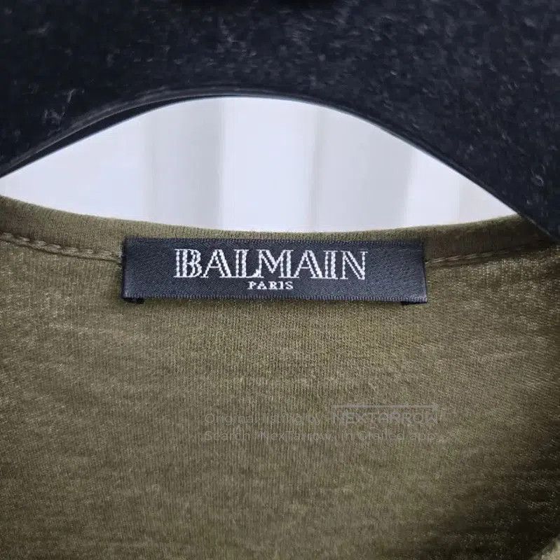 Balmain Balmain Olive Green Long Sleeve T-Shirt . Size M / US 6-8 / IT 42-44 - 5 Thumbnail