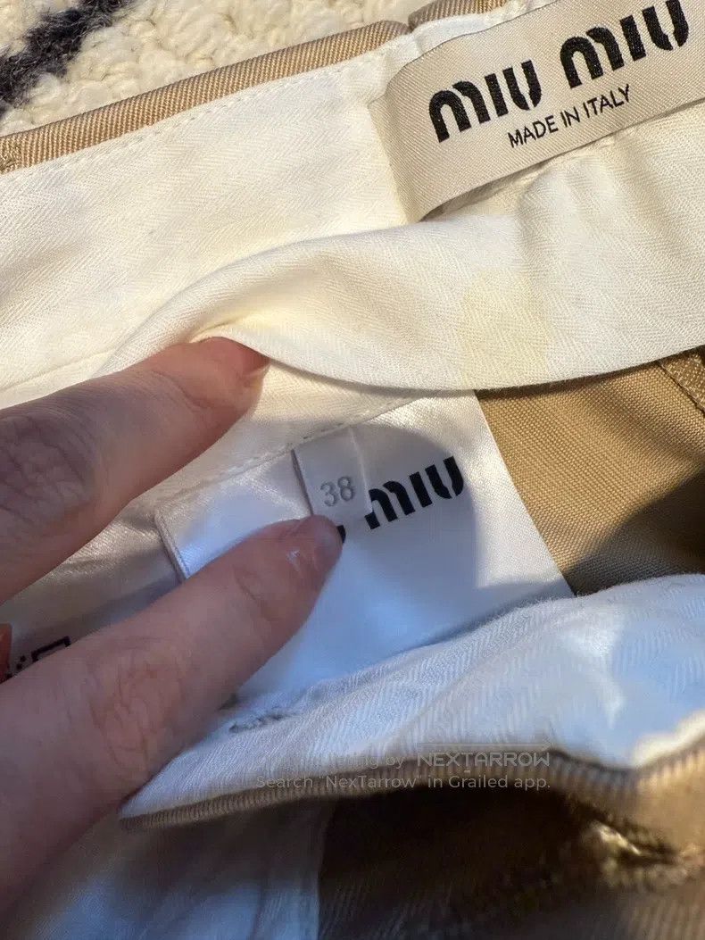Miu Miu Miu Miu 38 Khaki overalls Size 37" - 4 Thumbnail