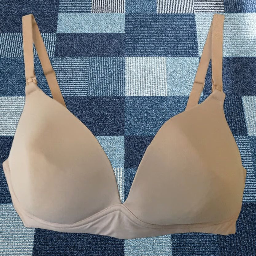 Vintage Motherhood Maternity Nursing Wireless Clip Down Bra Beige 36D Womens Bra D Cup Adjustable Strap Size ONE SIZE - 1 Thumbnail