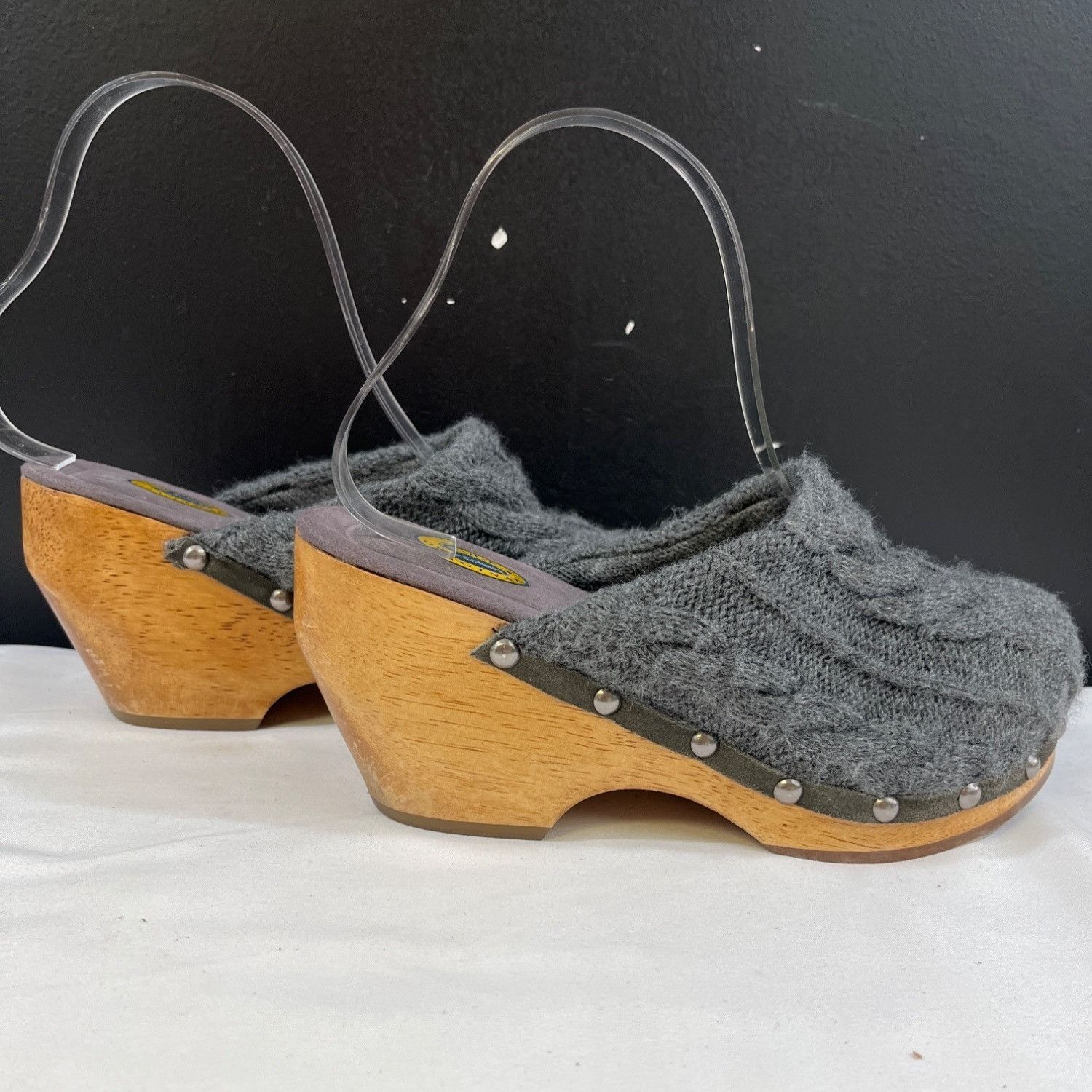 Other The Original Dr Scholl's Cardigan Womens Grey Clogs Size 6M Size US 6 / IT 36 - 1 Thumbnail