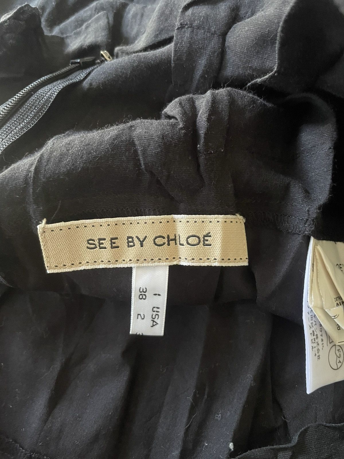 See by Chloe See by Chloe Mini Skirt Size 30" / US 8 / IT 44 - 4 Thumbnail