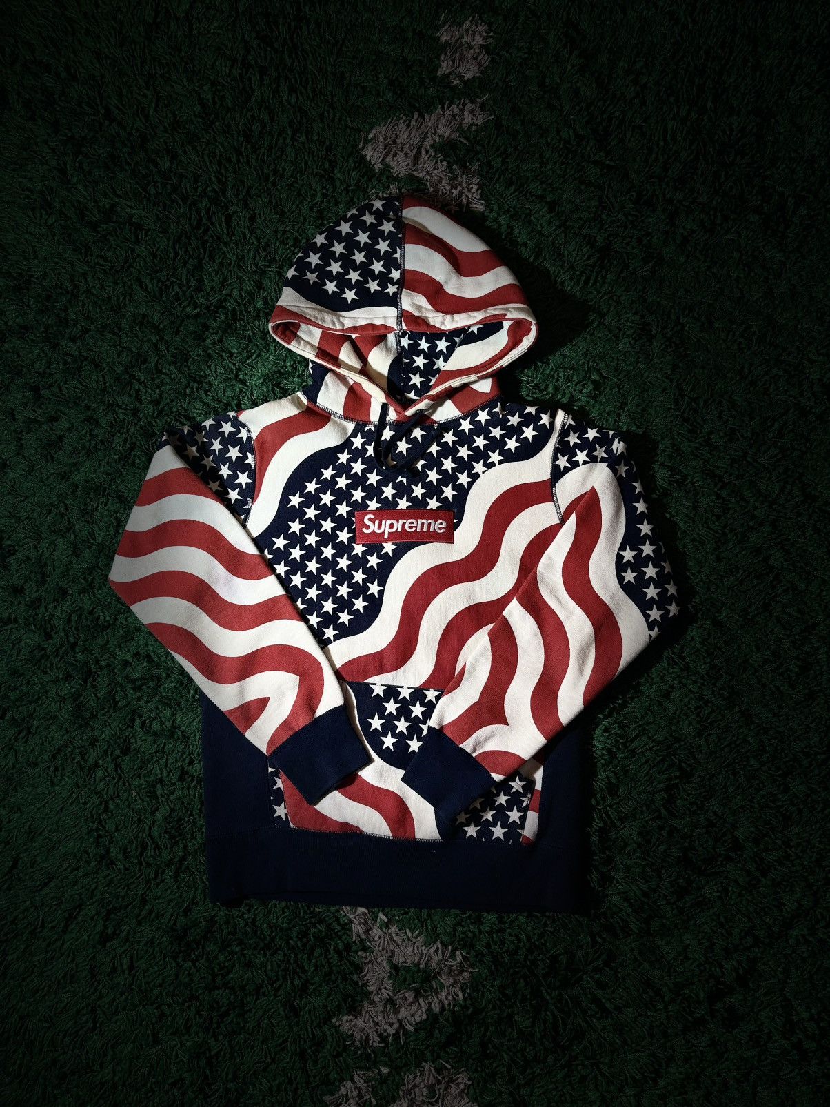 Supreme Supreme 2014 USA Box Logo Hoodie | Grailed