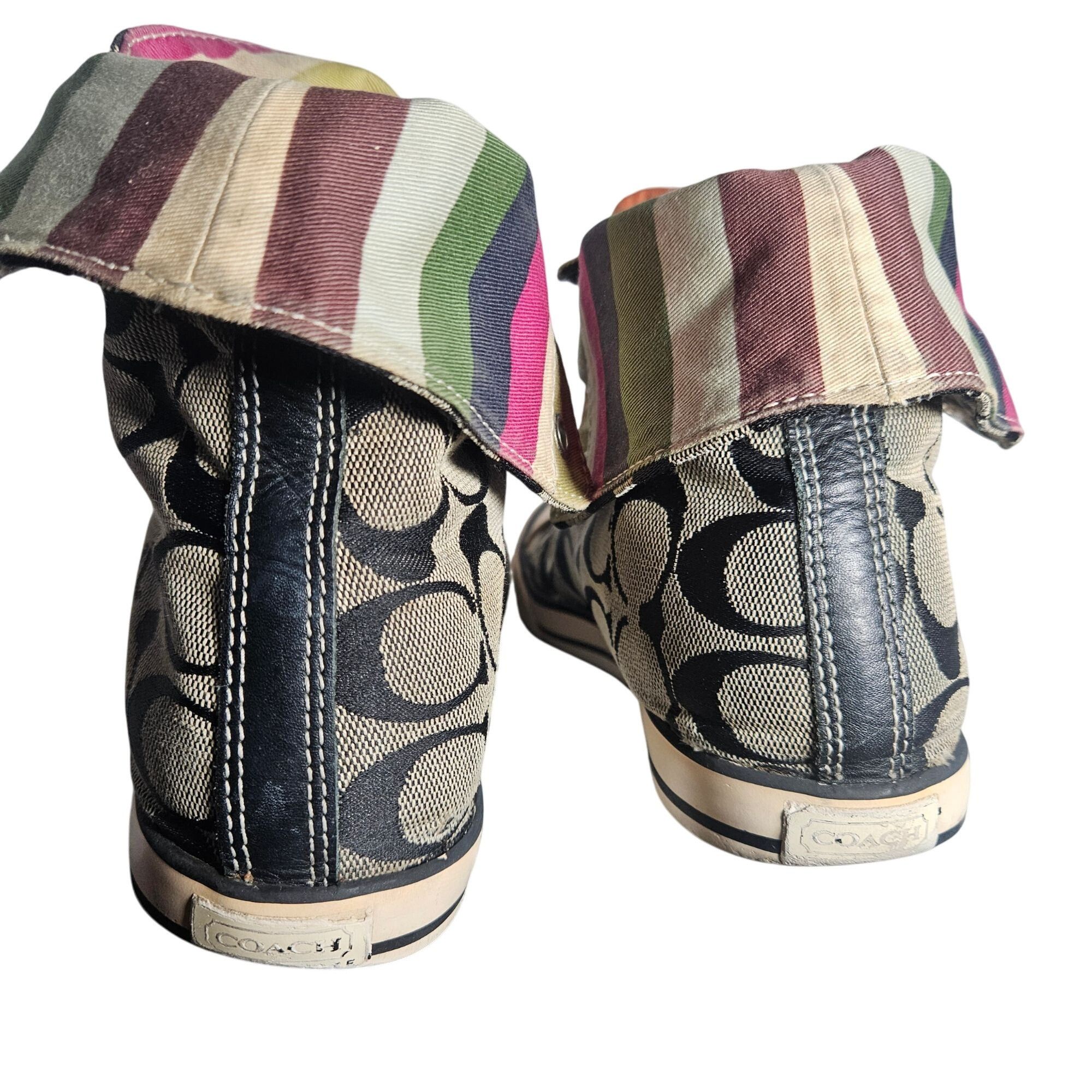 Coach Coach Women’s Bonney High-Top Sneaker Canvas 7 Retro Y2K Size US 7 / IT 37 - 3 Thumbnail