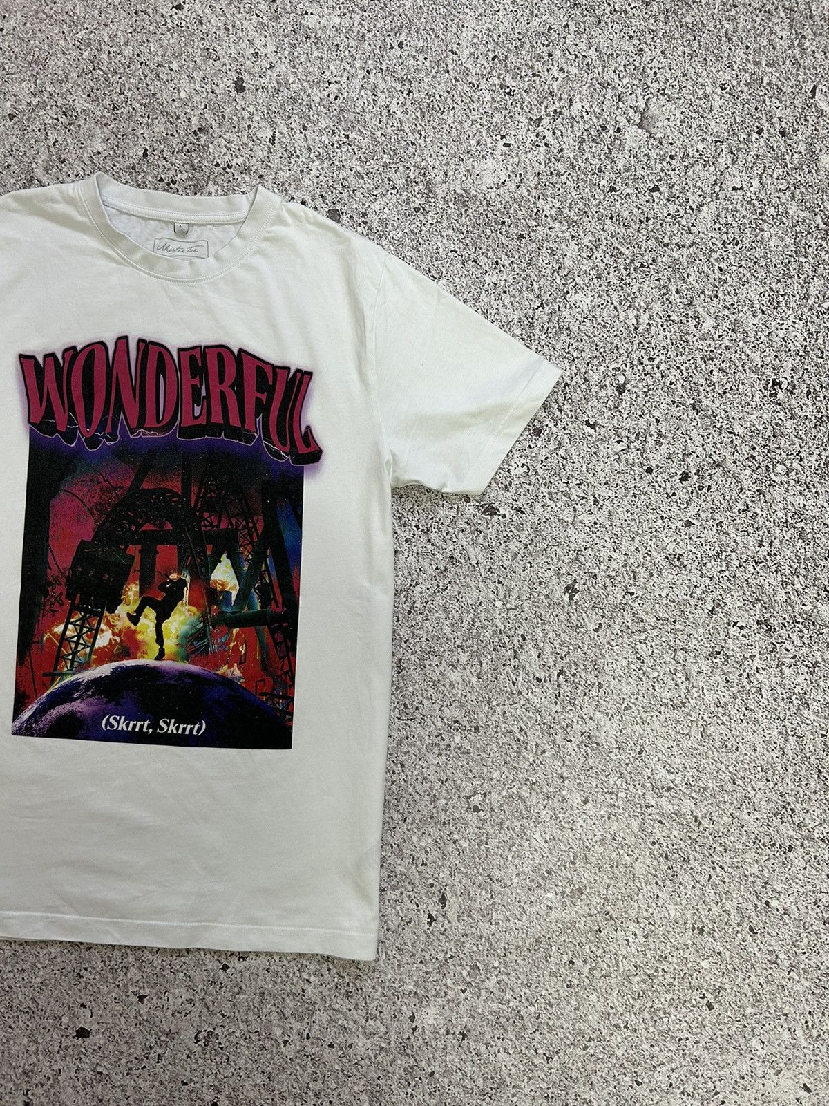 Band Tees × Japanese Brand Travis Scott Wonderful Skrrt Skrrt Band Promo T-shirt Size US L / EU 52-54 / 3 - 3 Thumbnail