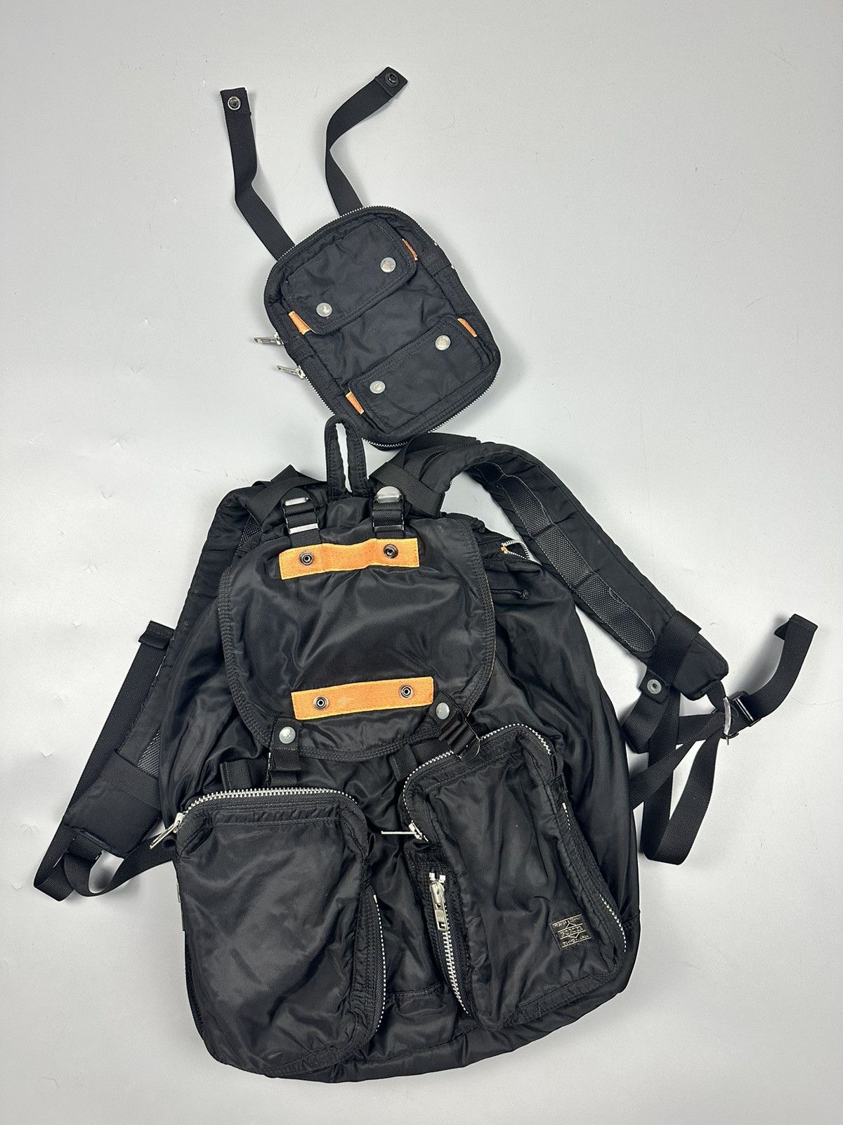 Porter 🔥Rare🔥 Vintage Porter-Yoshida & Co. Tanker Rucksack/Backpack Size ONE SIZE - 8 Thumbnail