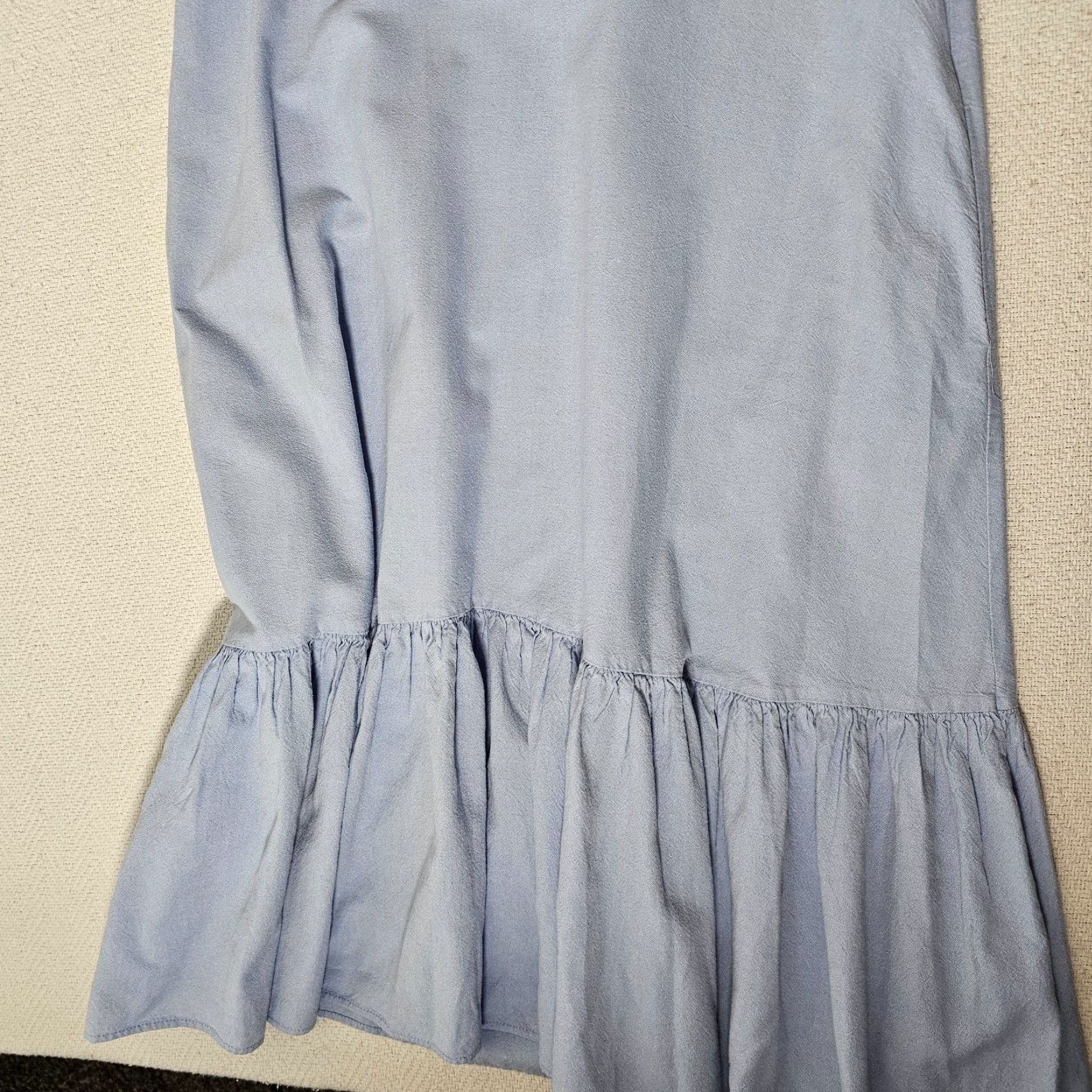 Zara Zara Blouse Shirt Women Small Blue Denim Sleeveless Round Neck Beach Casual Size S / US 4 / IT 40 - 2 Thumbnail