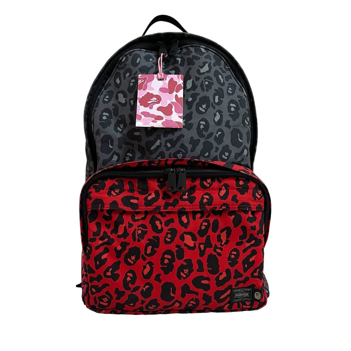 Aape Porter Bape x Porter Leopard Camo Backpack Grailed