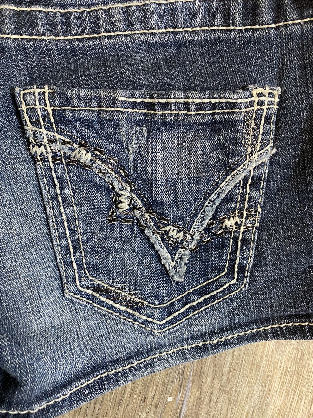 Big Star Grey Star Ultra Low Rise Shorts Size 28" / US 6 / IT 42 - 4 Thumbnail