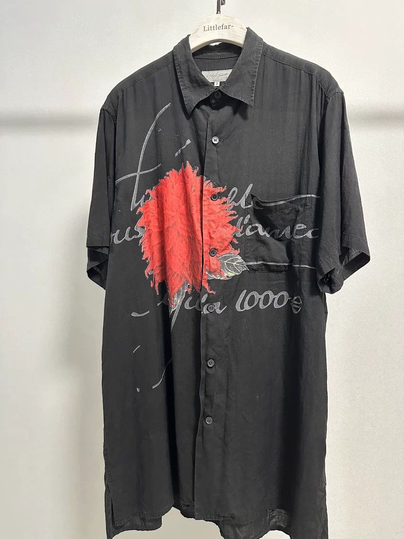 Yohji Yamamoto Yohji Yamamoto 22ss Dahlia Short Sleeve Shirt 2501-Nextarro Size US M / EU 48-50 / 2 - 1 Thumbnail