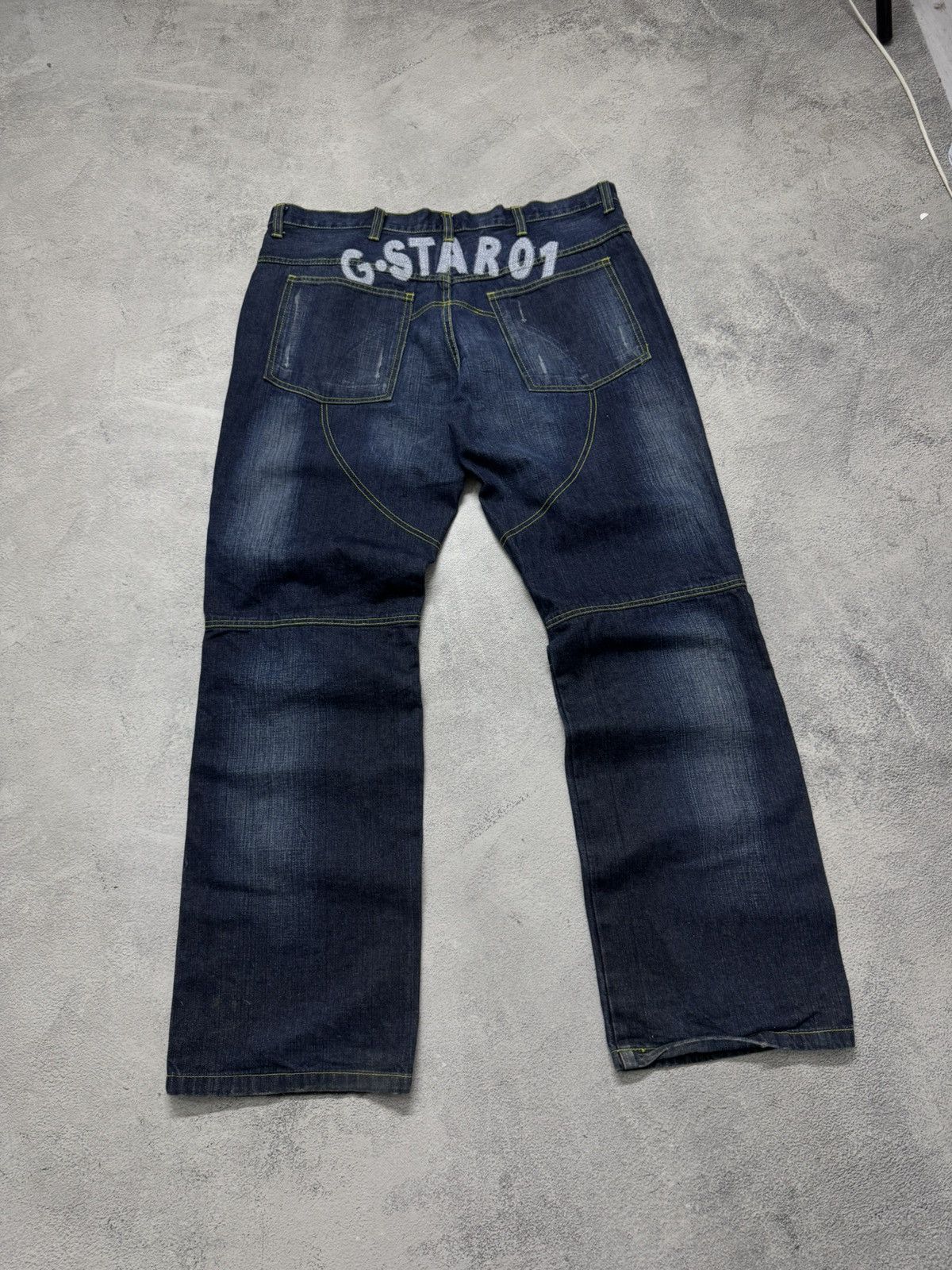 G-Star Vintage Y2k G Star Denim Jeans Big Logo 01 Size US 38 / EU 54 - 6 Thumbnail