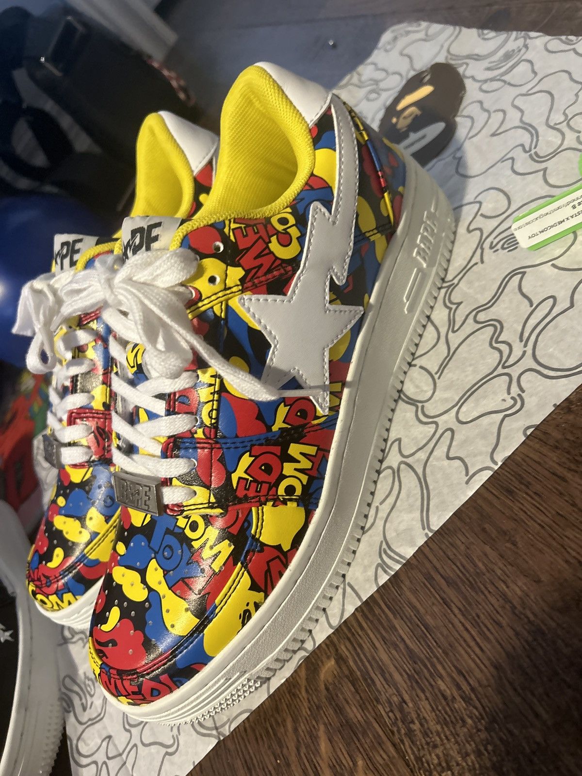 Bape Bapesta X medicomtoy 2020 Size US 8 / EU 41 - 7 Thumbnail