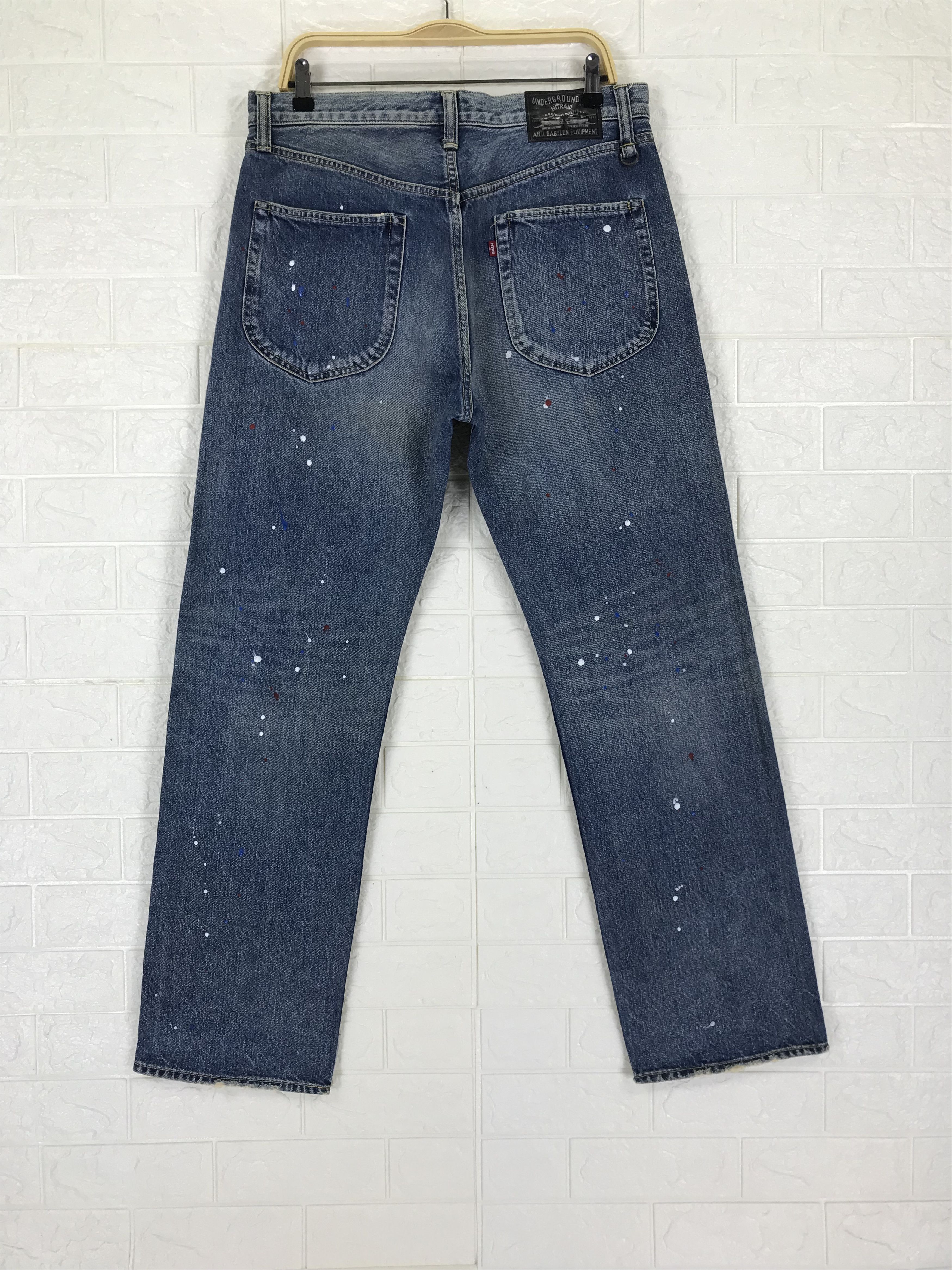 Nitraid Vintage Nitraid Japanese Paint Splatter Jeans Size US 34 / EU 50 - 5 Thumbnail