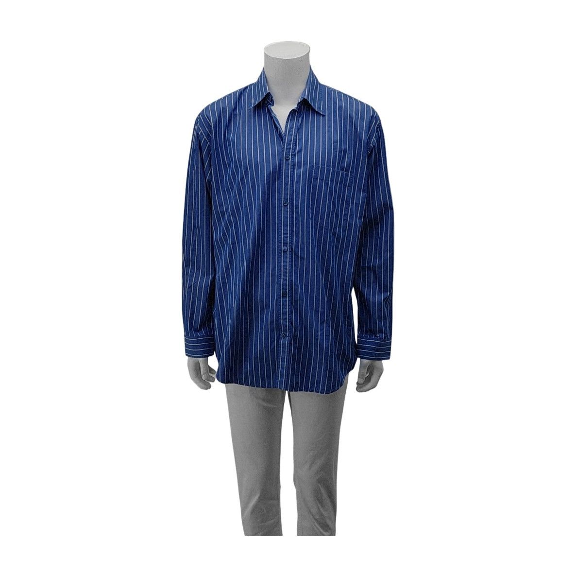 Balenciaga Balenciaga Back Logo Striped Shirt US M Size US M / EU 48-50 / 2 - 1 Thumbnail