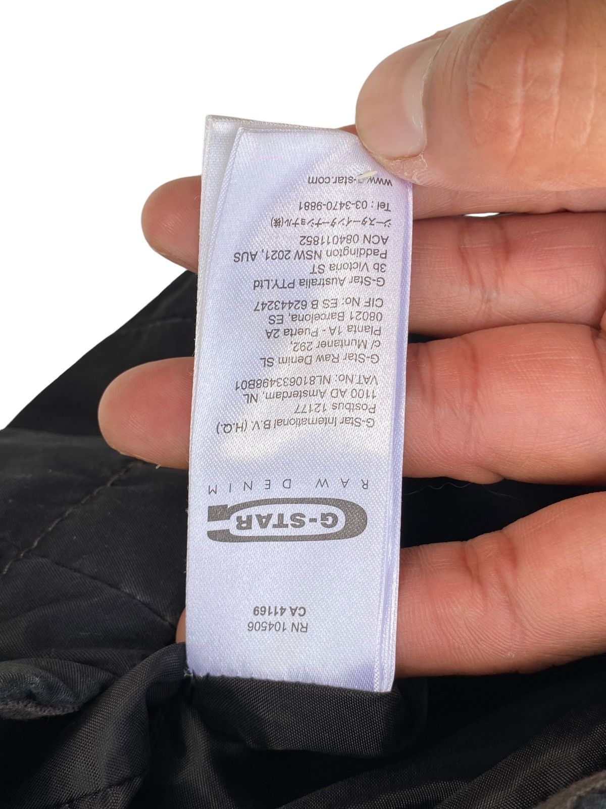 G-Star × Vintage Vtg G Star Raw Faded Black Jacket Quilted Size US L / EU 52-54 / 3 - 13 Thumbnail