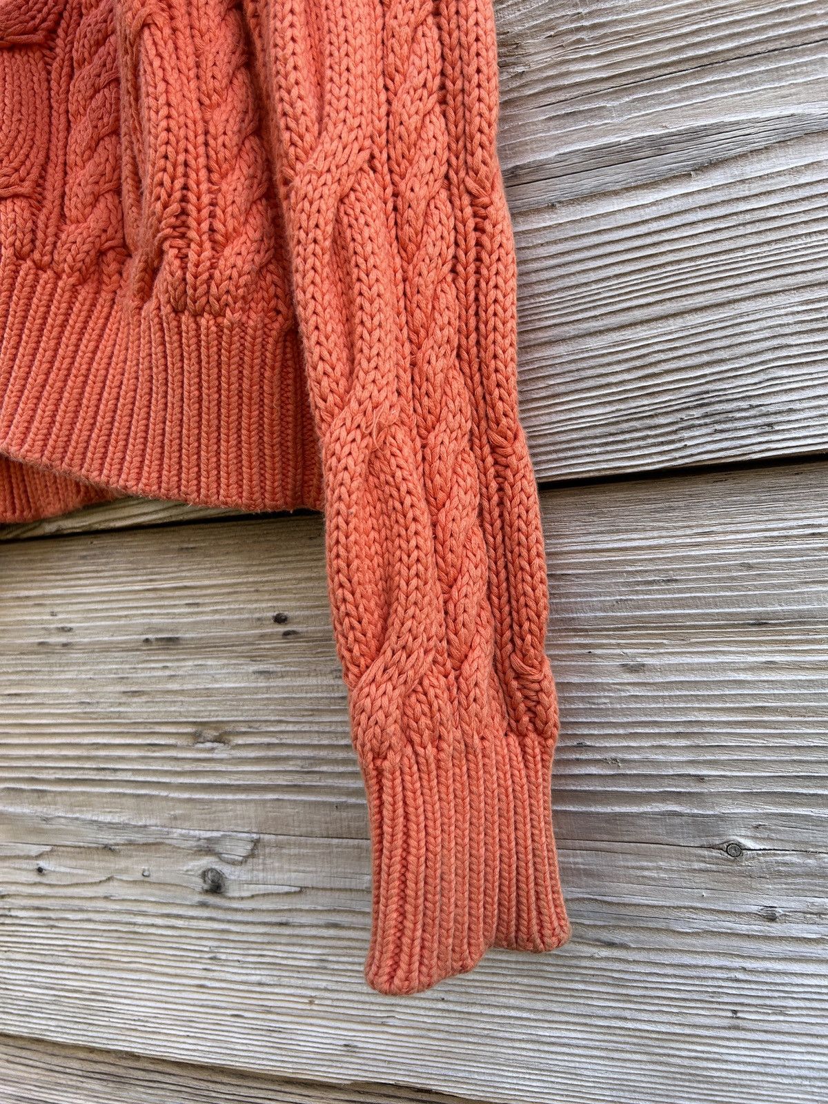 Polo Ralph Lauren Vintage Polo By Ralph Lauren Cable Knit Zippered Sweater Size M / US 6-8 / IT 42-44 - 4 Thumbnail