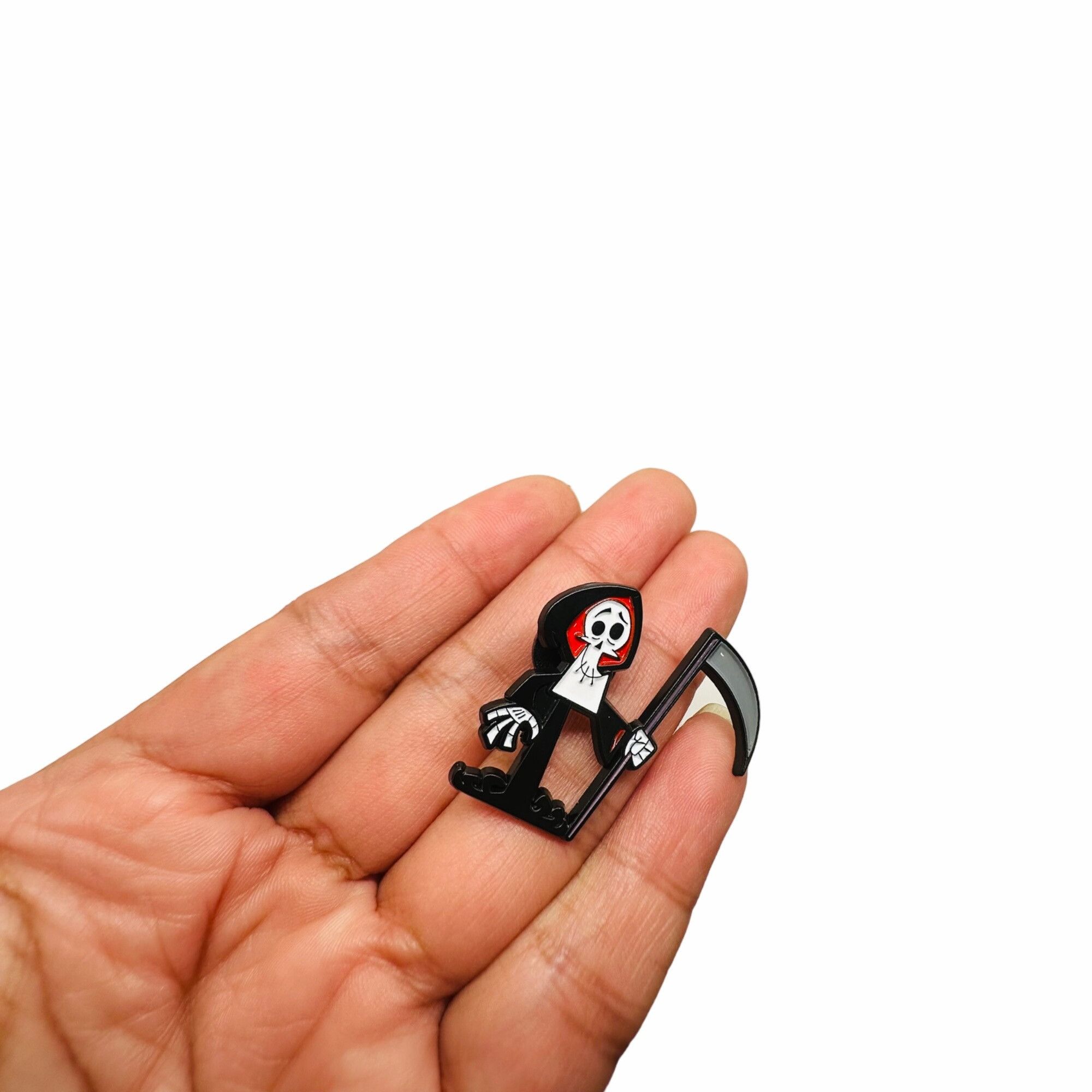 Other 🤩New Oz Enamel Death Pin The Grim Adventures of Billy & Man Size ONE SIZE - 2 Thumbnail