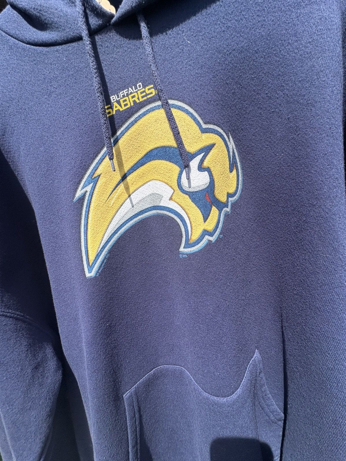 Lee × Vintage Vintage 2005 Buffalo Sabres Lee Sports Hoodie Sweatshirt Size US XXL / EU 58 / 5 - 2 Thumbnail