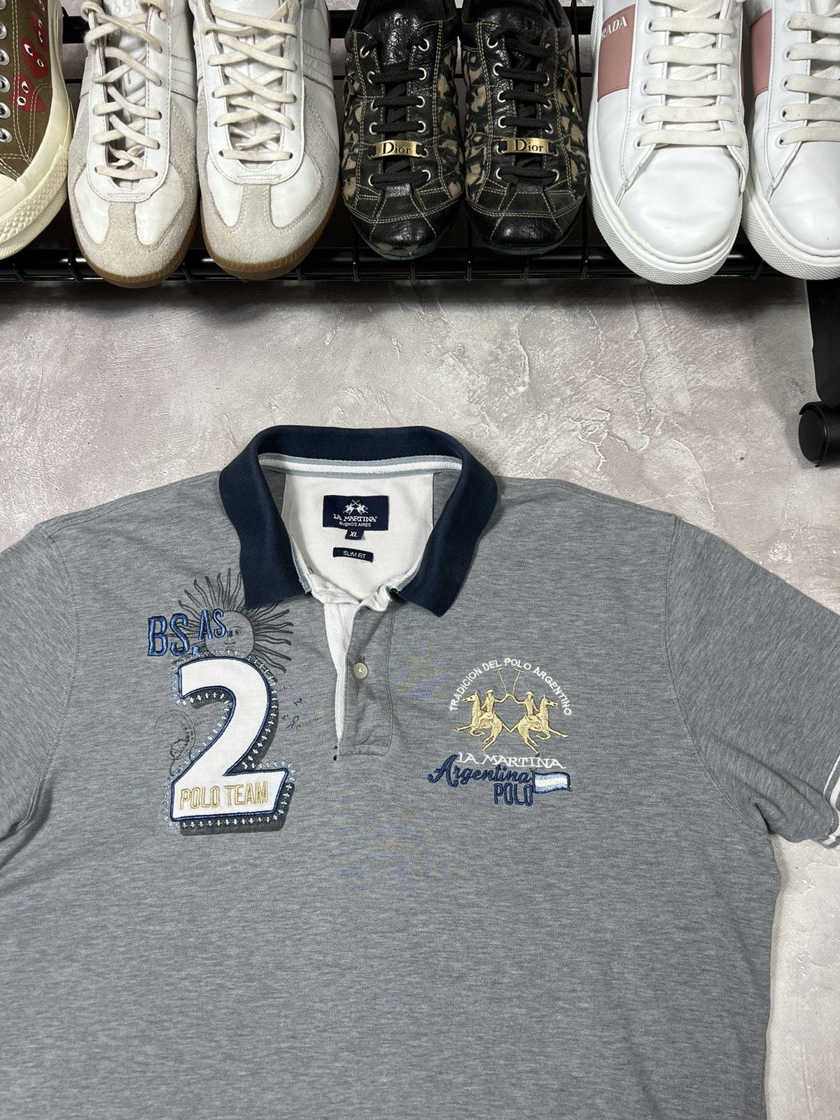 Vintage Vintage La Martina Argentina Polo Team Tee Size US XL / EU 56 / 4 - 3 Thumbnail