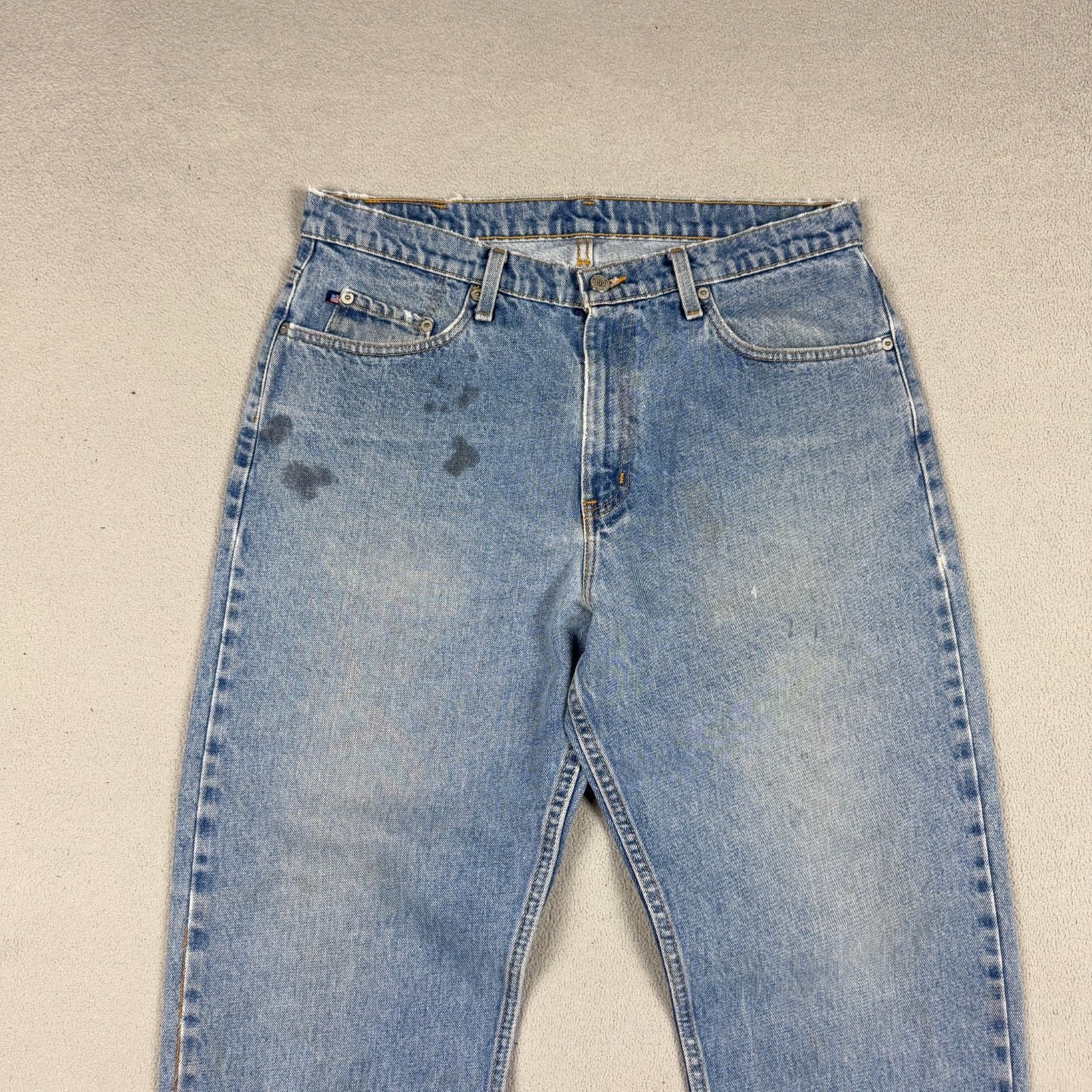 Polo Ralph Lauren Polo Ralph Lauren Distressed Jeans 36x30 Denim Raw Hem Y2K Size US 36 / EU 52 - 9 Thumbnail