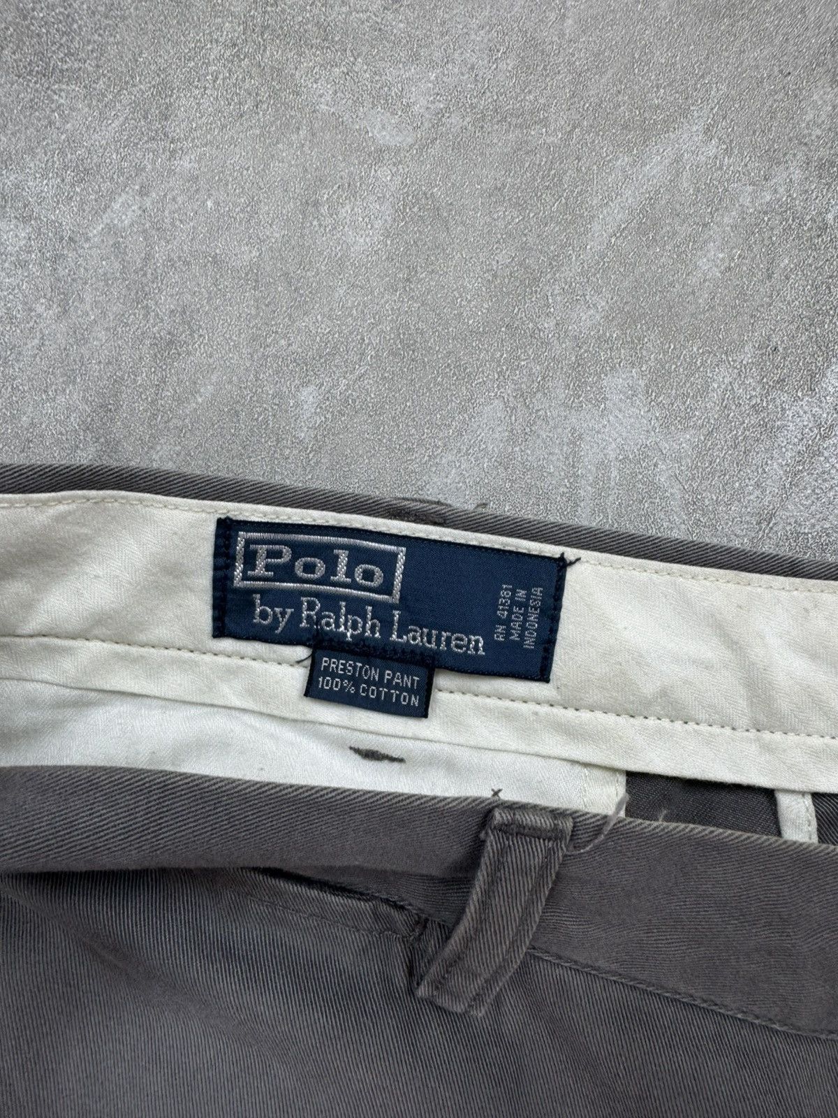 Vintage POLO RALPH LAUREN VINTAGE GREY CHINO PANTS Mens size 36 Size US 36 / EU 52 - 14 Thumbnail
