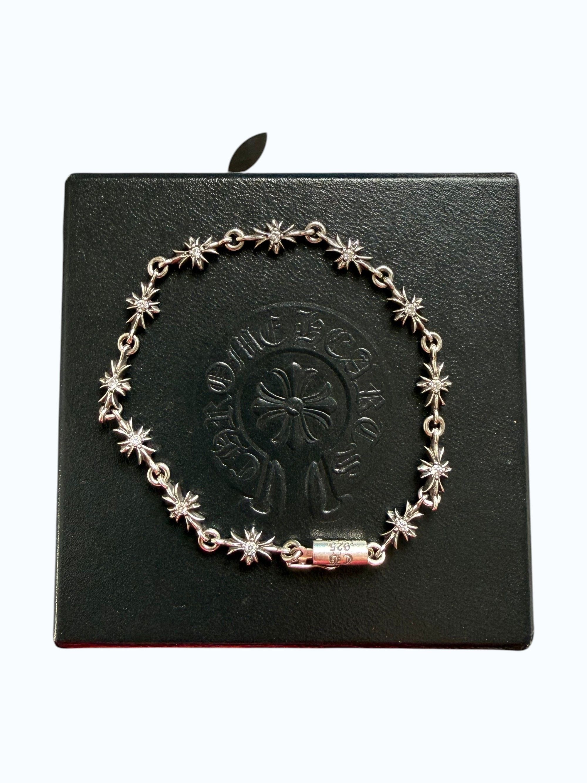 Chrome Hearts Chrome Hearts Diamond Tiny E .925 Silver 12 Link Bracelet Size ONE SIZE - 8 Thumbnail
