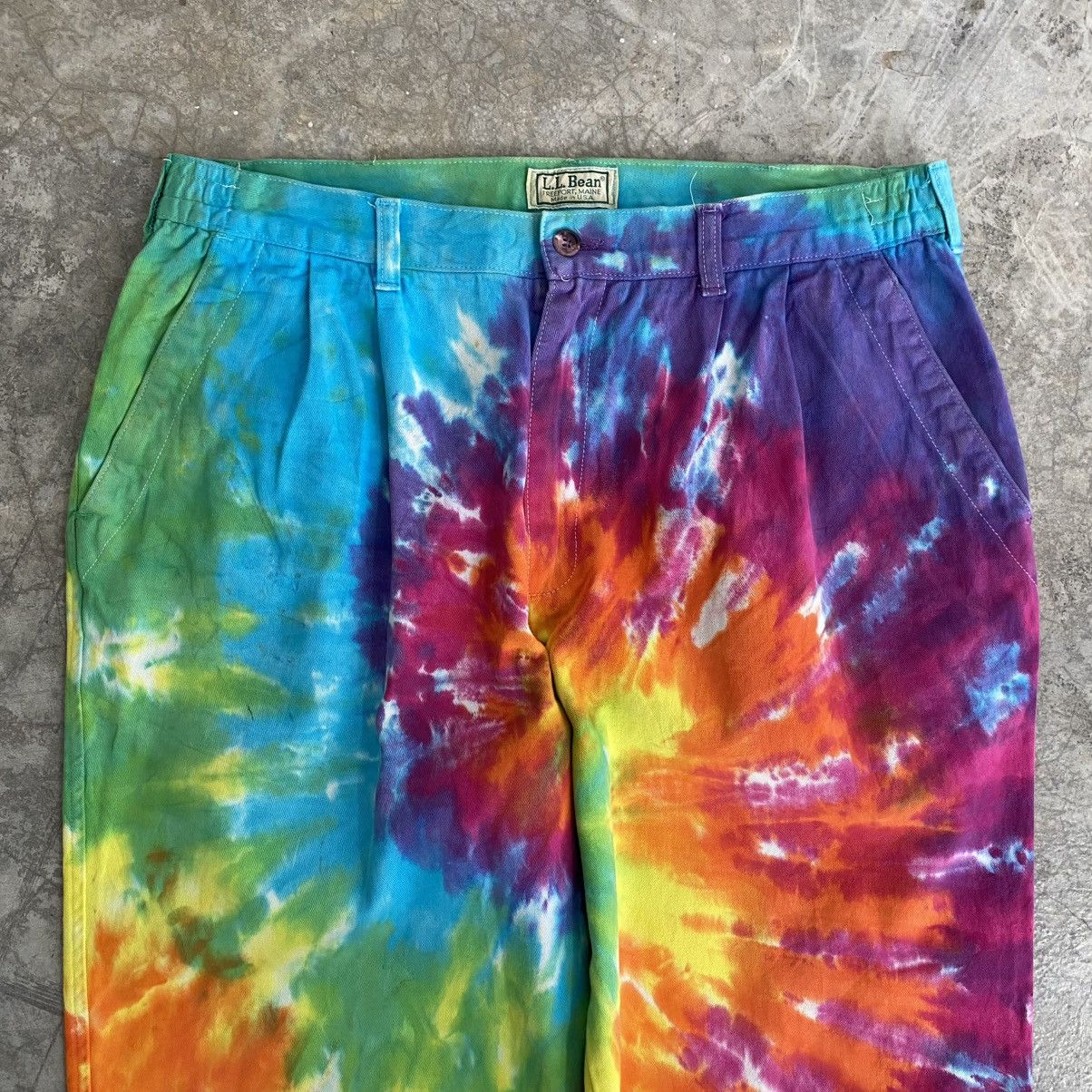 L.L. Bean Vintage 1980’s LL Bean Psychedelic Pleated Wide Pants Size US 34 / EU 50 - 8 Thumbnail