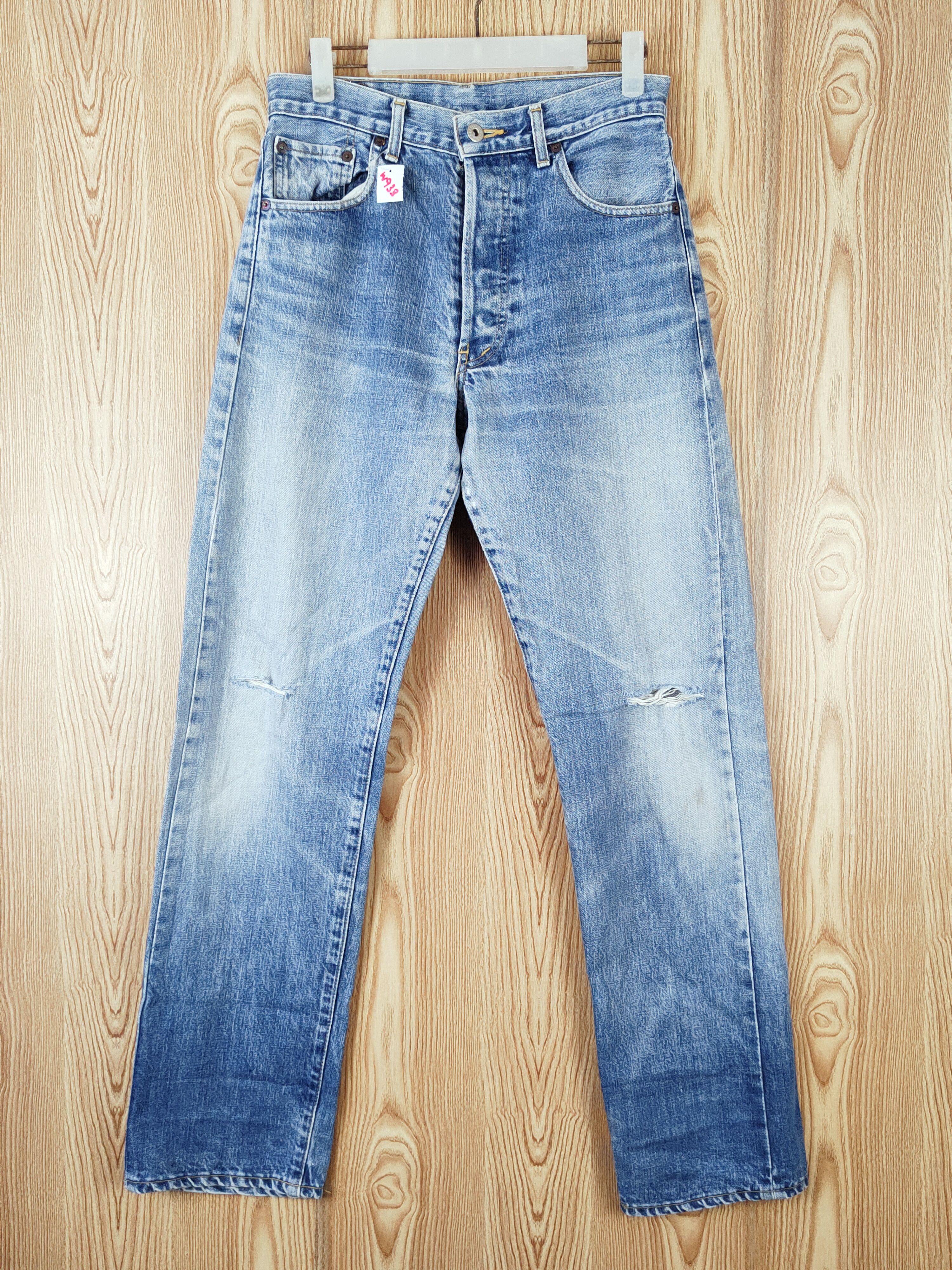 Levi's Levi's faded selvadge vintage Distressed Ripped Jeans #W933 Size US 30 / EU 46 - 1 Thumbnail