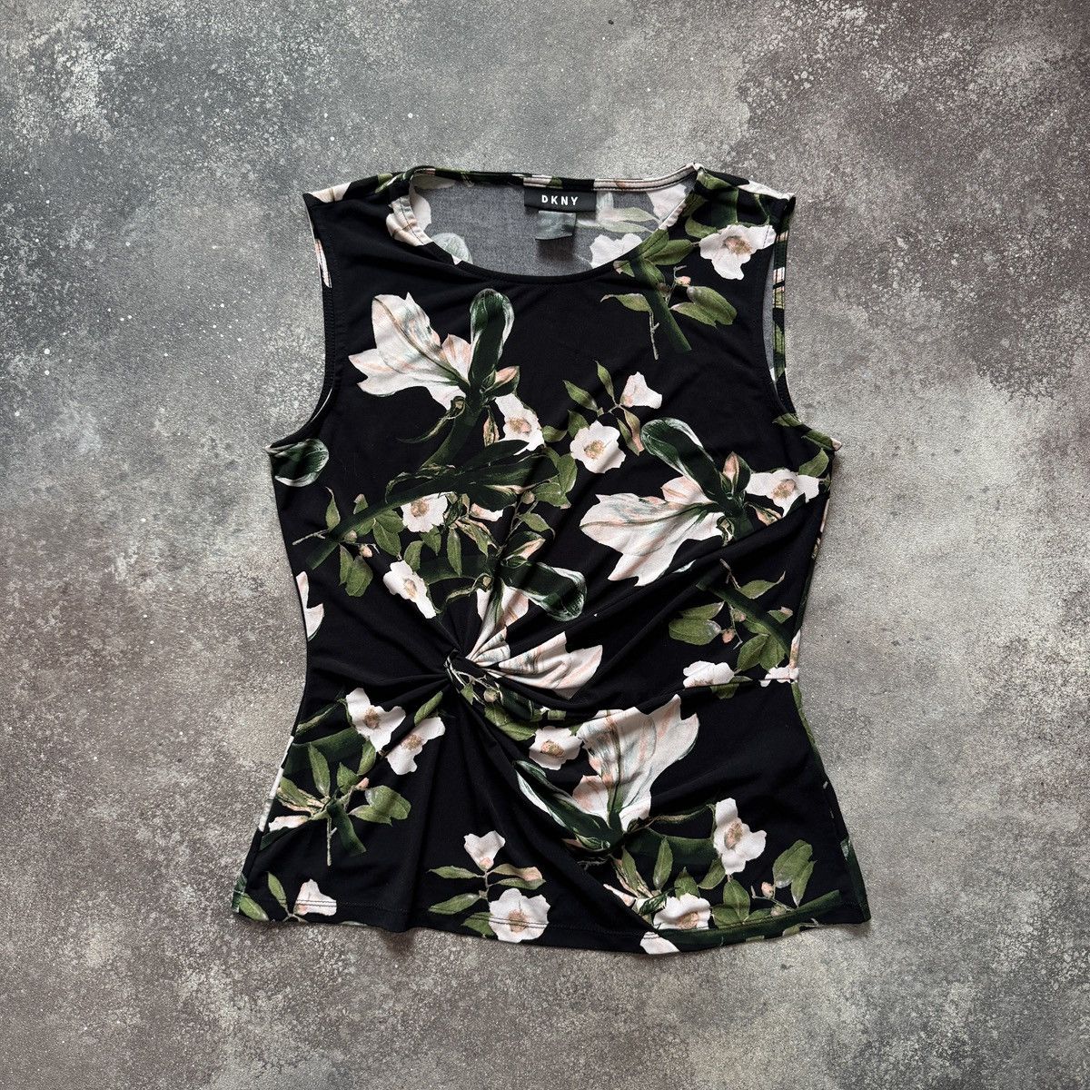 DKNY DKNY Super Sexy Floral Y2K Tank Top / Blouse Size S / US 4 / IT 40 - 2 Thumbnail