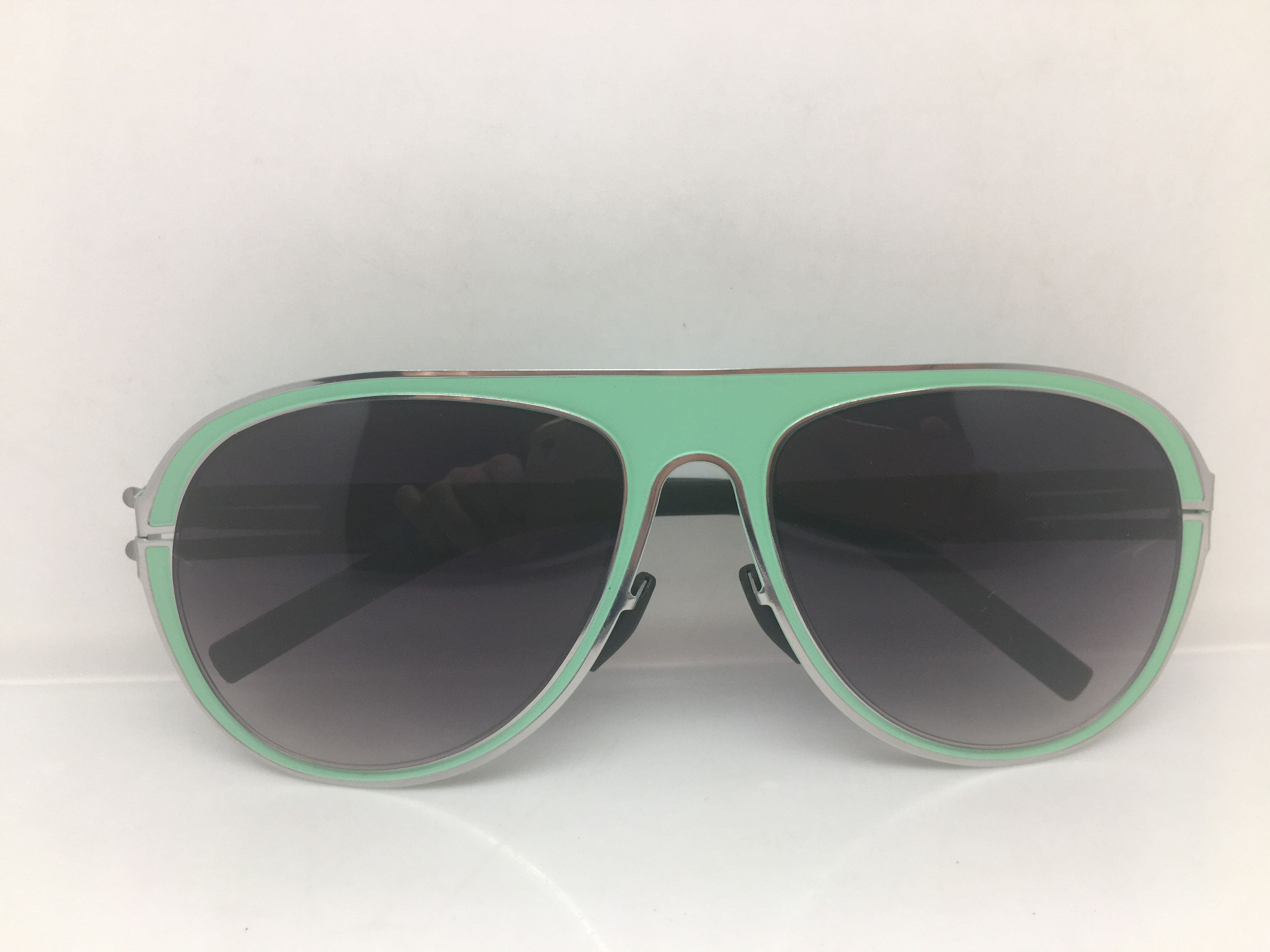 Other Green Silver Alloy Aviator Sunglasses Frame Pilot Size ONE SIZE - 5 Thumbnail