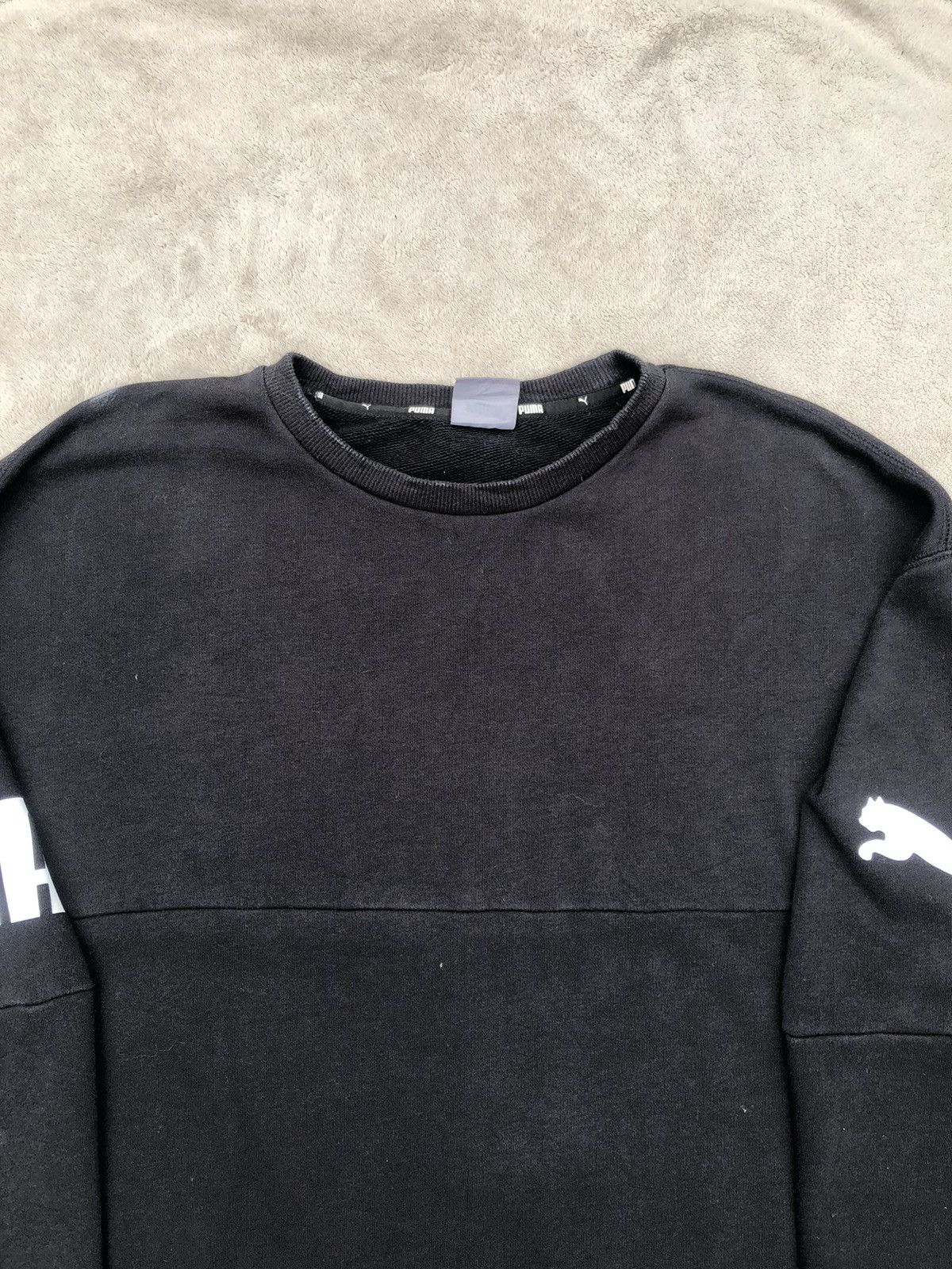 Puma Vintage Puma Big Logo Spellout Oversize Sweatshirt Size US XL / EU 56 / 4 - 3 Thumbnail