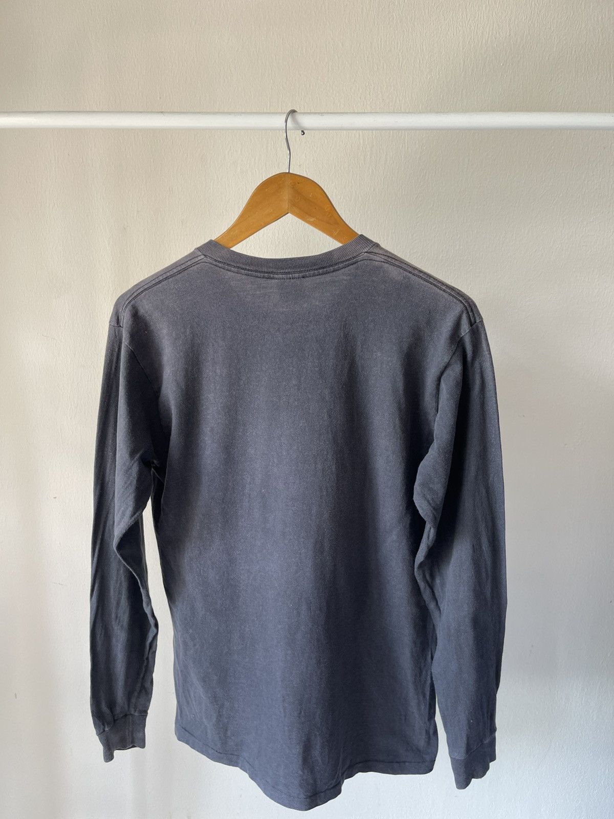Nike × Vintage 80s Nike Blue Tag Faded Long Sleeve Size US M / EU 48-50 / 2 - 6 Thumbnail