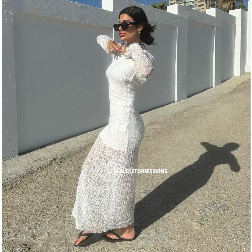 Zara ZARA BLOGGER FAVE!!! Open Back Maxi Dress NWT Size L / US 10 / IT 46 - 19 Thumbnail