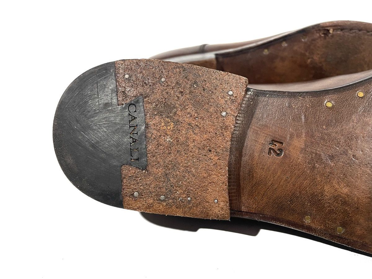Canali × Vintage Canali Vintage Leather Mens Classic Formal Gradient Shoes 42 Size US 9 / EU 42 - 9 Thumbnail