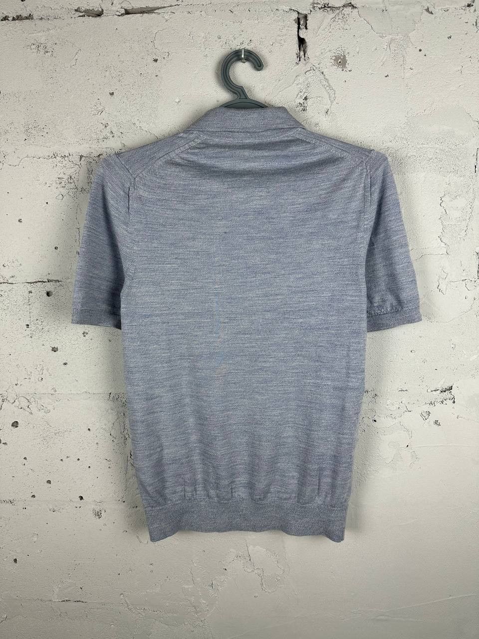 Reiss Reiss Maxwell Merino Wool Textured Polo Zip Shirt Size US M / EU 48-50 / 2 - 9 Thumbnail