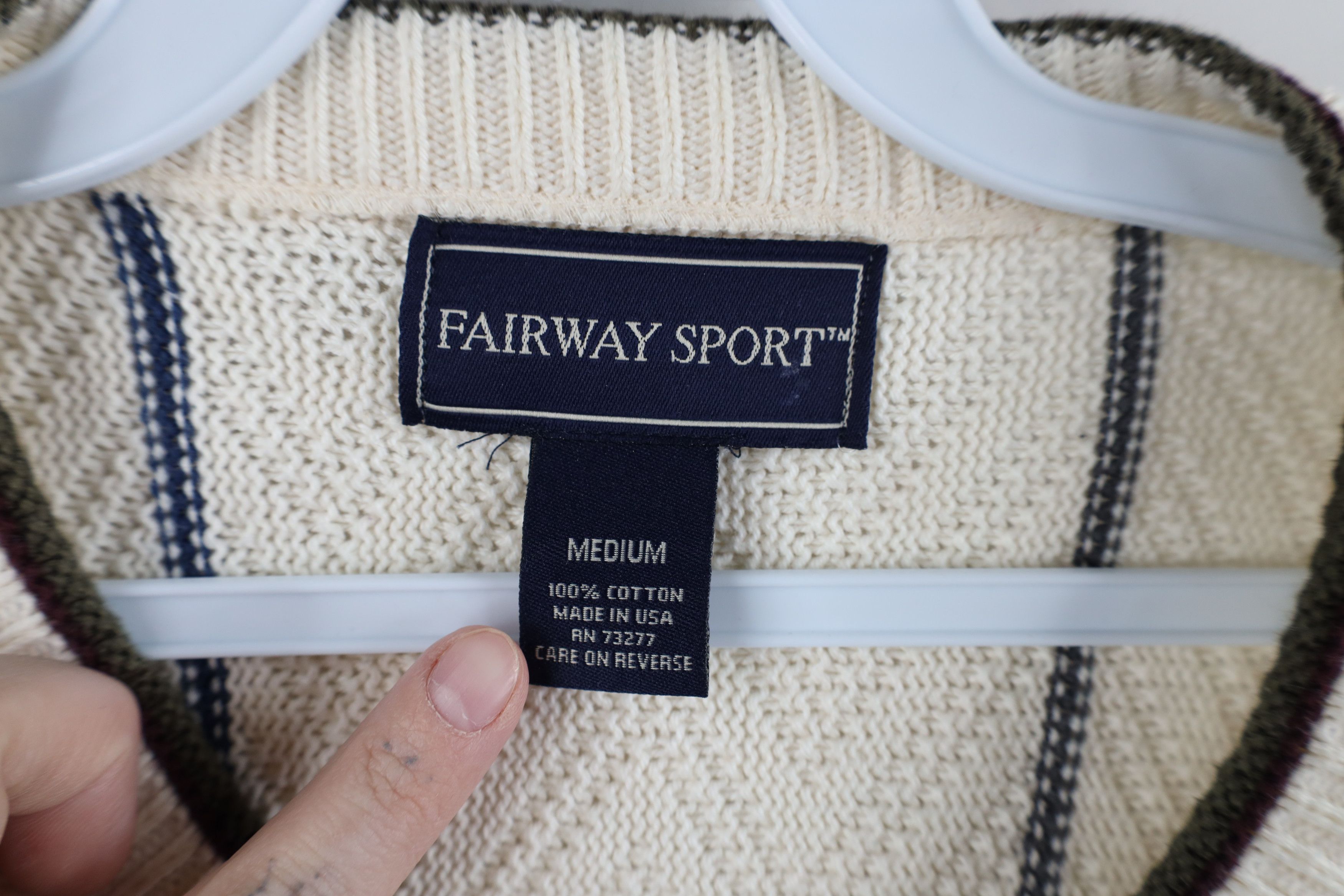 Vintage Vintage 90s Streetwear Golf Bag Cotton Knit Sweater USA Size US M / EU 48-50 / 2 - 9 Thumbnail