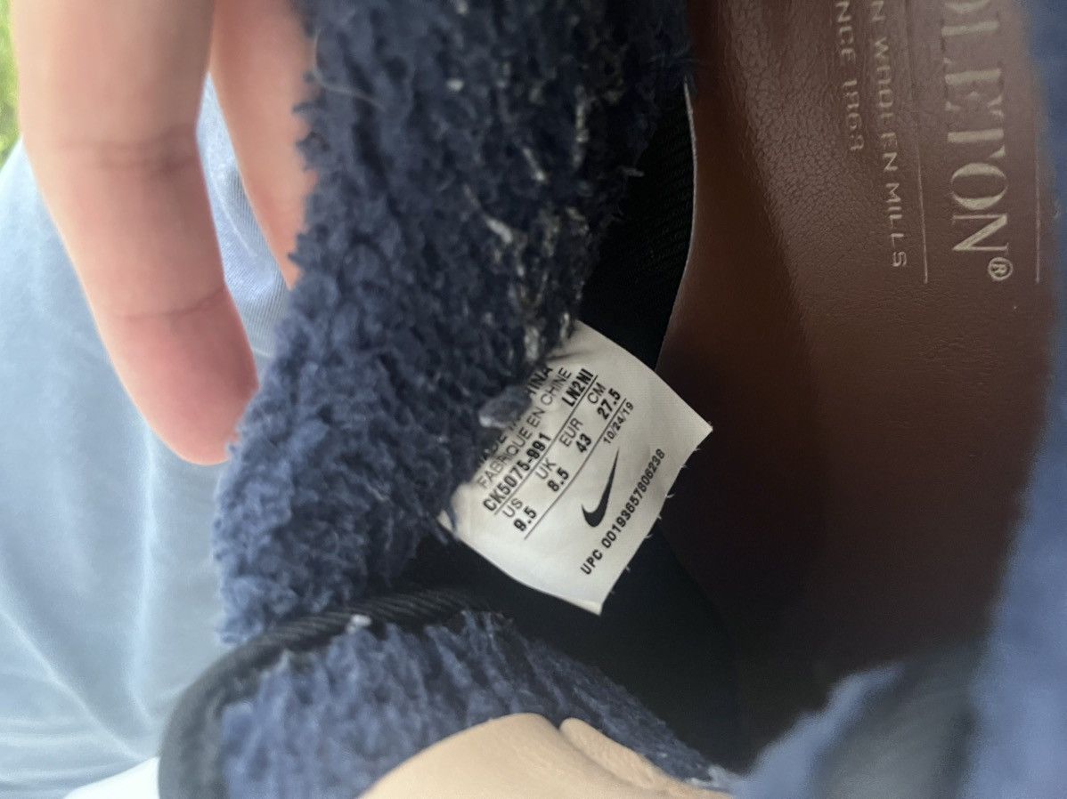 Nike × Pendleton RARE Nike x Pendleton Plaid Navy Black Leather Wool Low-Top Size US 9.5 / EU 42-43 - 3 Thumbnail