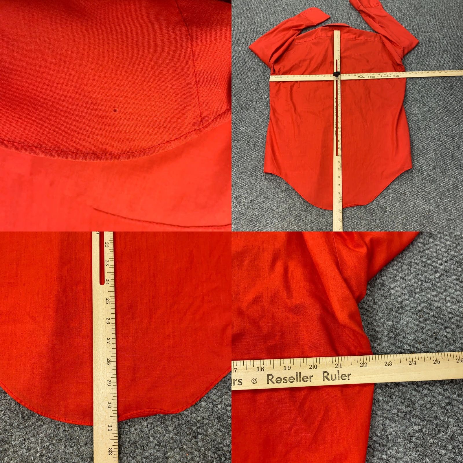 Arrow arrow Kent Collection Mett II Shirt Mens Large Red Long Sleeve Button Up 70s Size US L / EU 52-54 / 3 - 8 Thumbnail