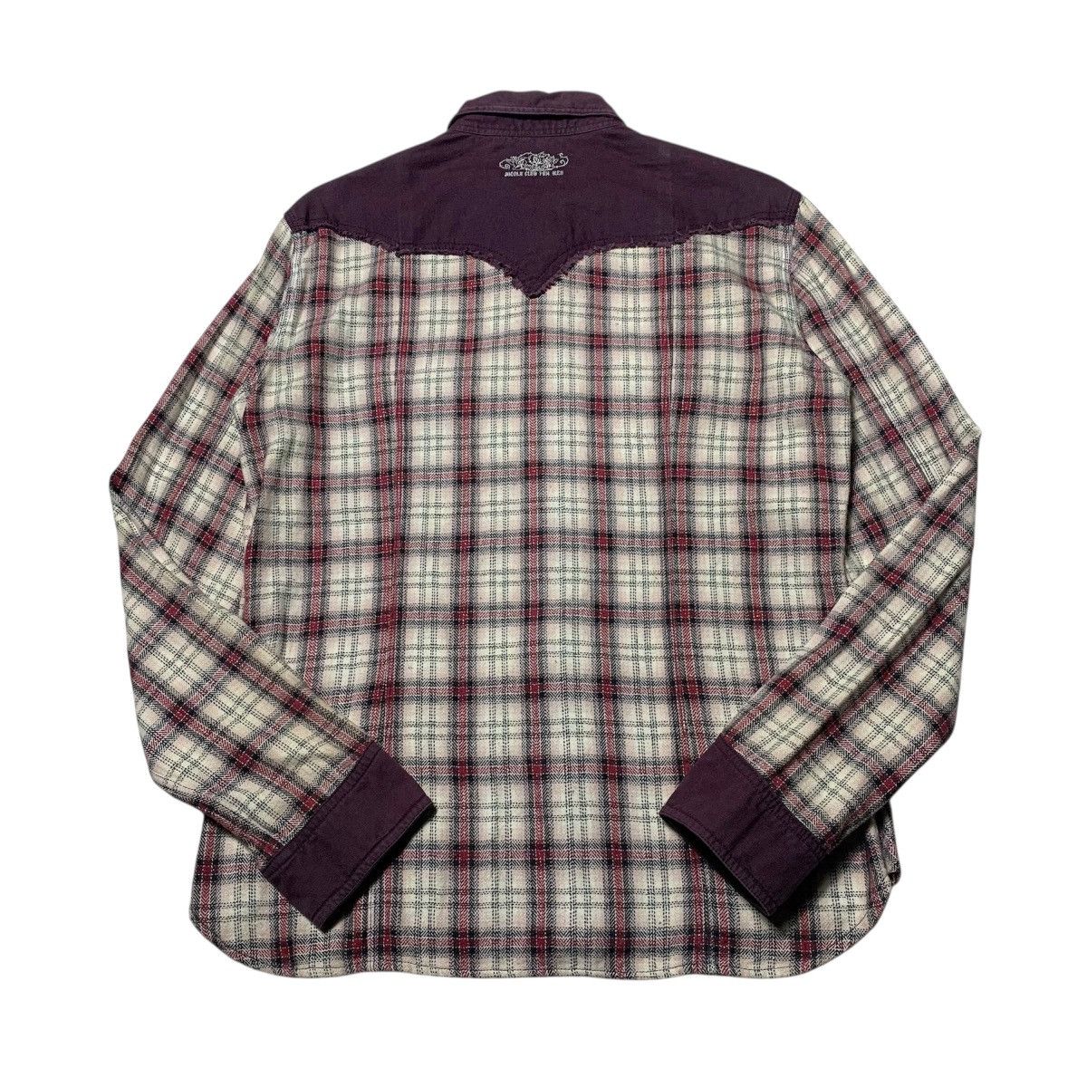 Japanese Brand Western Style Vtg Nicole Club For Men Plaid Flannel Shirt Size US M / EU 48-50 / 2 - 13 Thumbnail