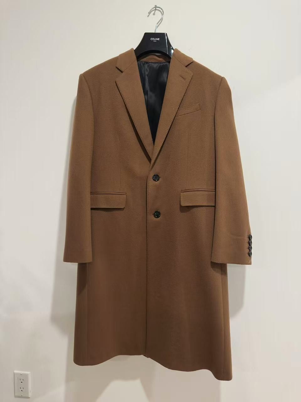 Celine Noisette Escorial Wool Long Coat