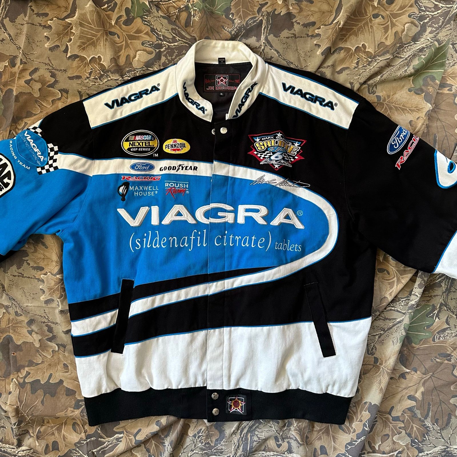 JH Design × NASCAR × Vintage RARE JH Design VIAGRA Racing Jacket NASCAR Mark Martins XL Size US XL / EU 56 / 4 - 11 Thumbnail