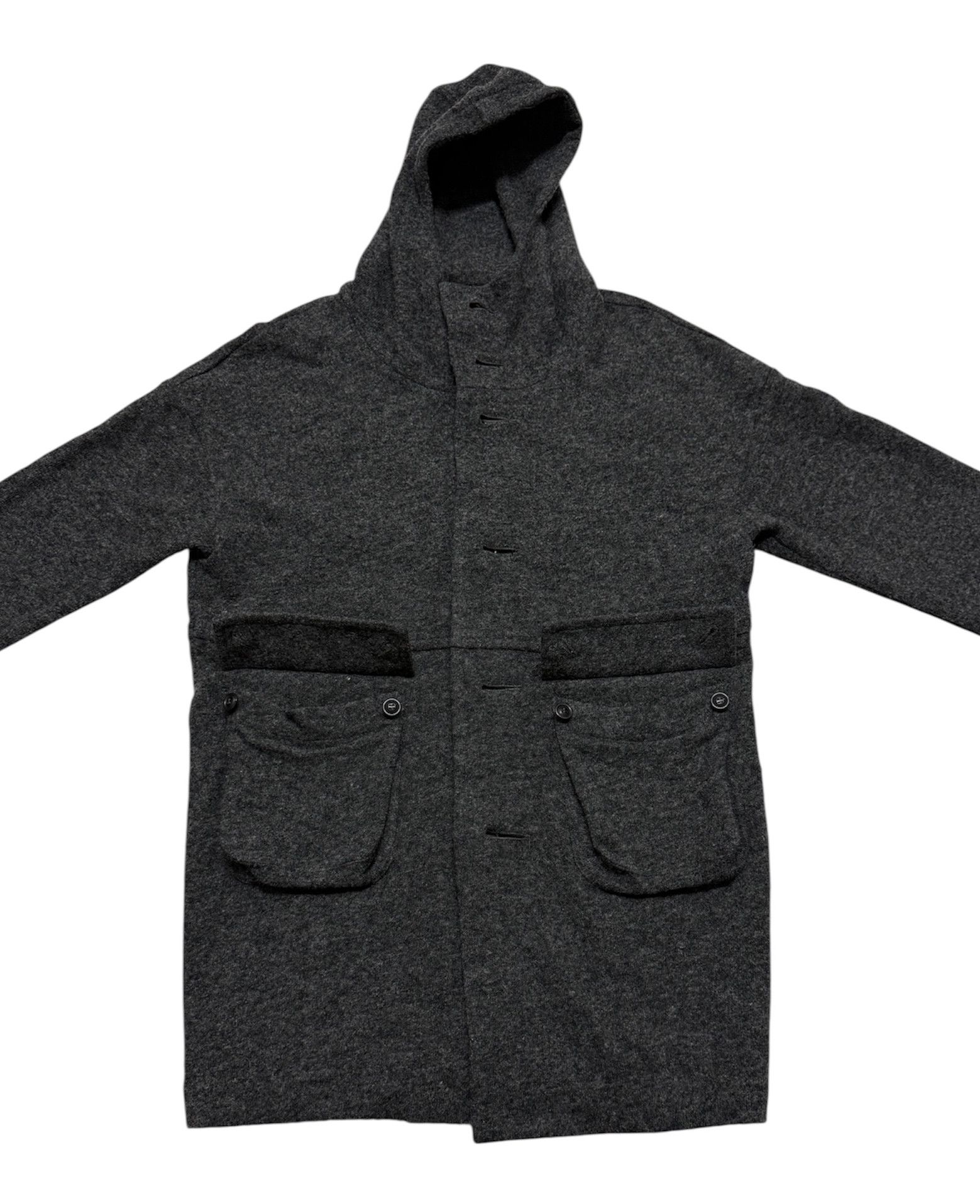 Issey Miyake Sunao Kuwahara Issey Miyake Hoodie Wool Jacket Size US M / EU 48-50 / 2 - 10 Thumbnail