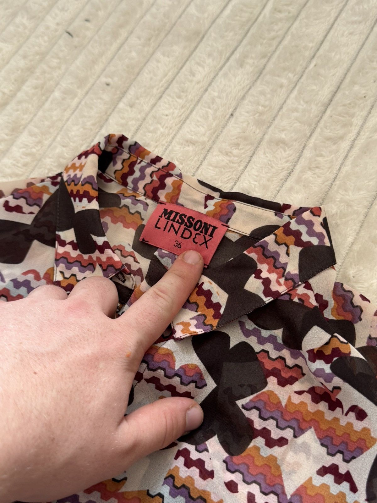 Missoni Retro Missoni Lindex Shirt Luxury Y2K Logo Size XS / US 0-2 / IT 36-38 - 3 Thumbnail