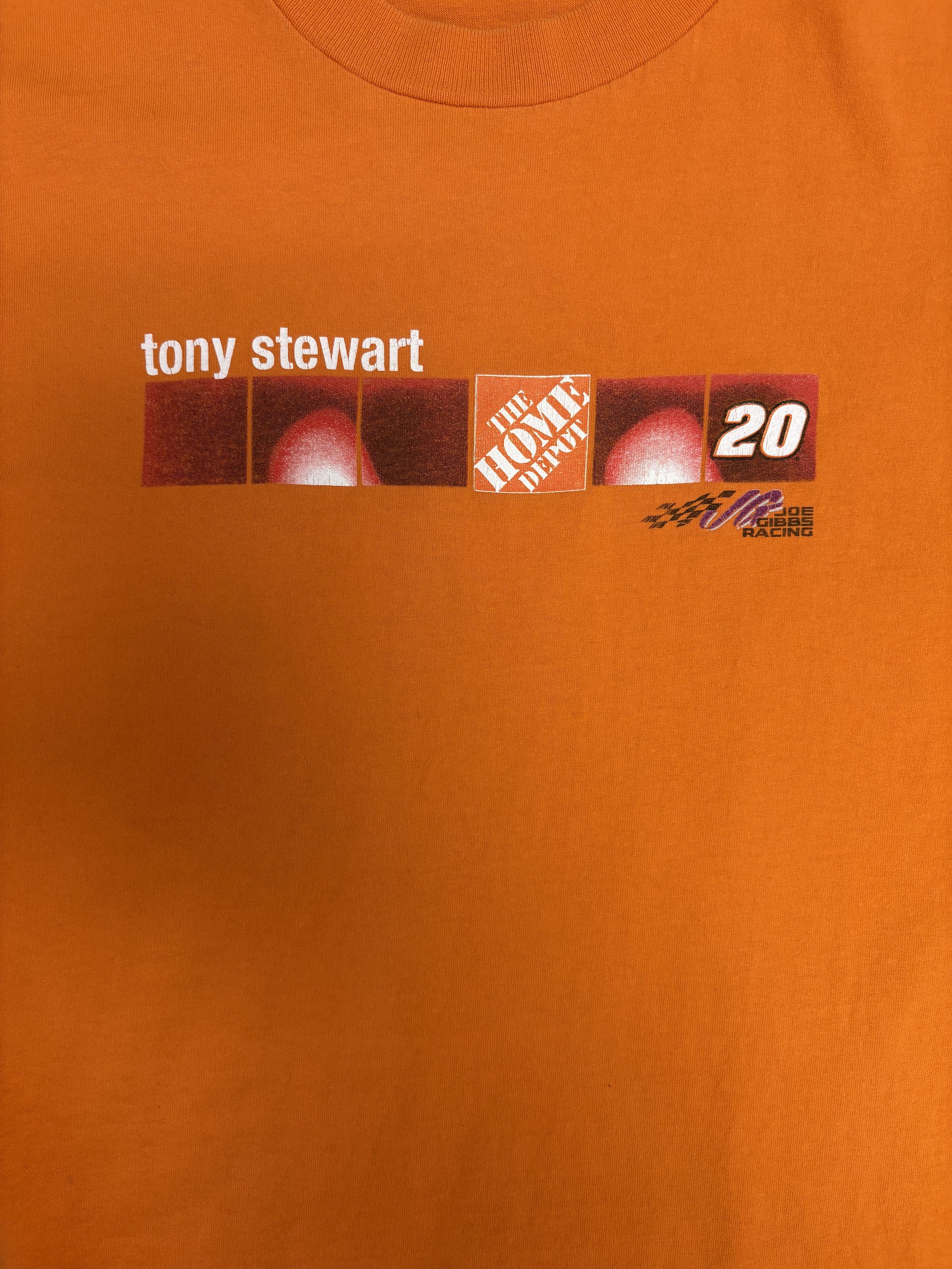 Vintage Tony Stewart The Home Depot NASCAR Vintage T-Shirt Tee Size US M / EU 48-50 / 2 - 2 Thumbnail